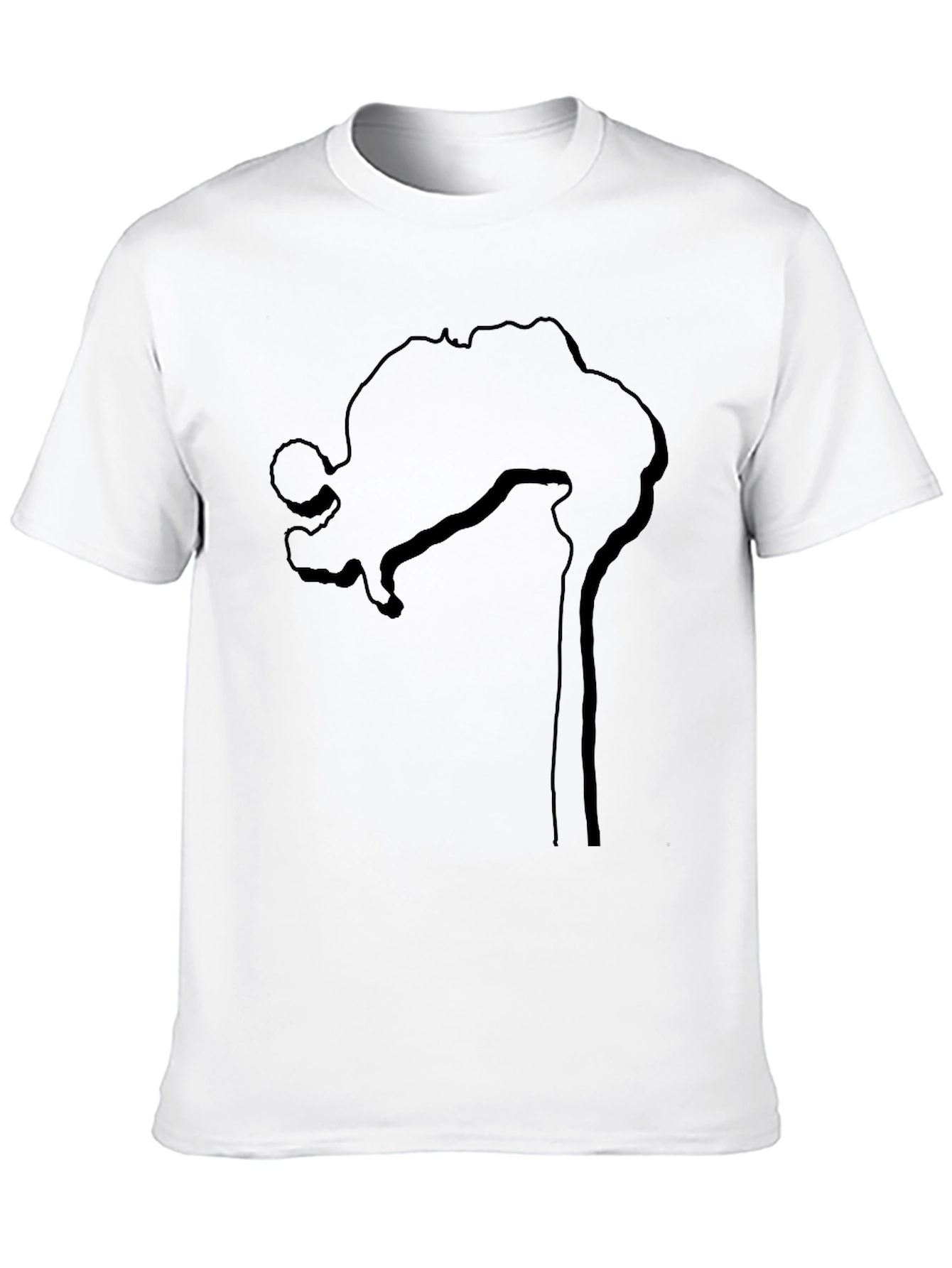 Abstract Silhouette Black T-Shirt