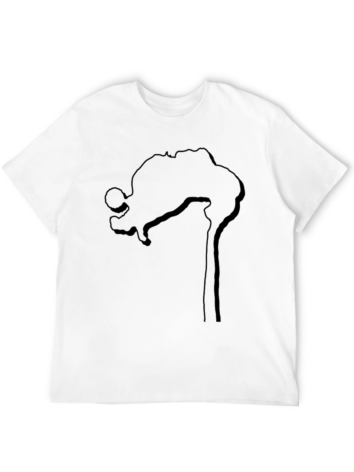 Abstract Silhouette Black T-Shirt
