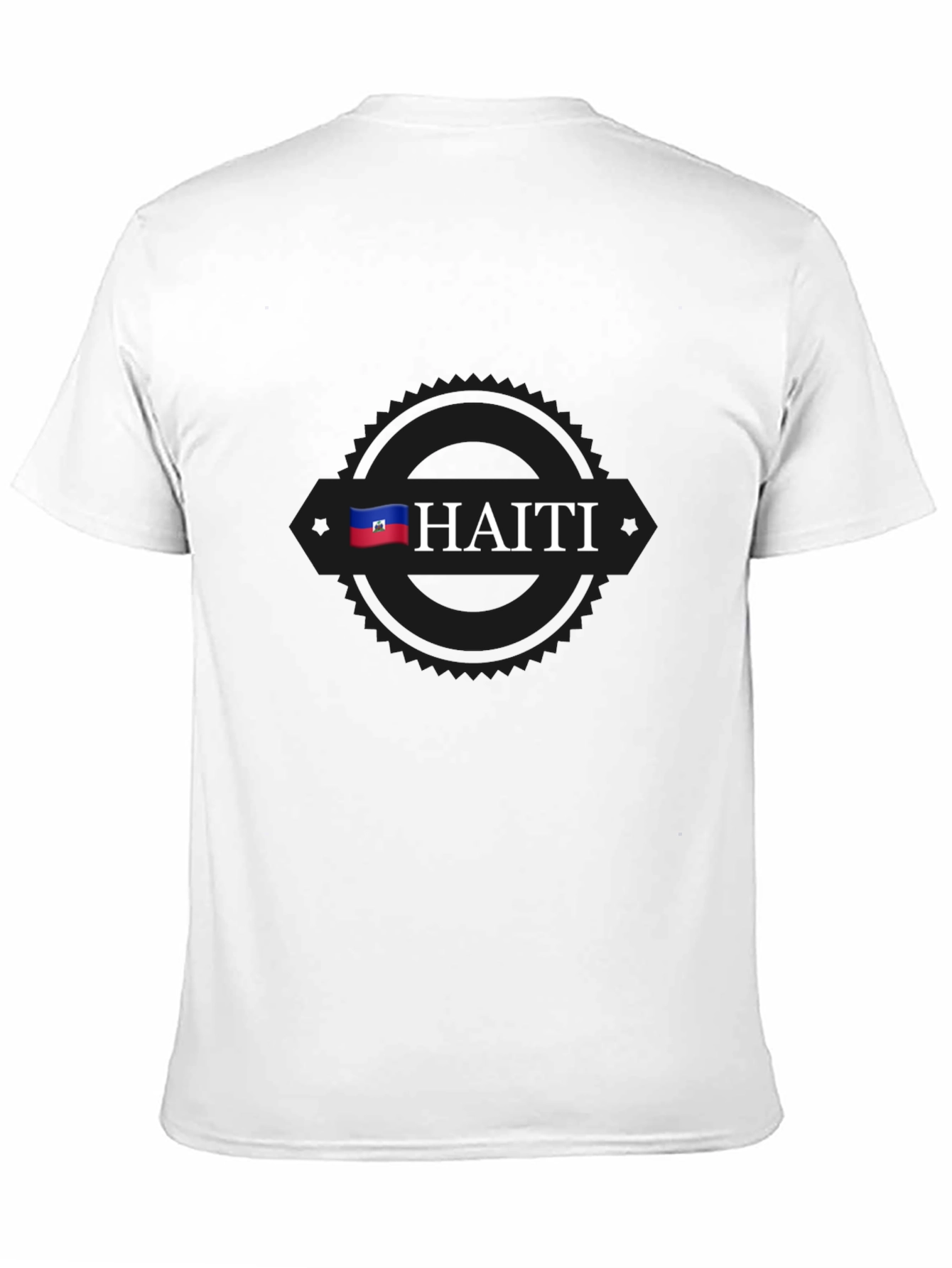 Haiti Flag T-Shirt - Black