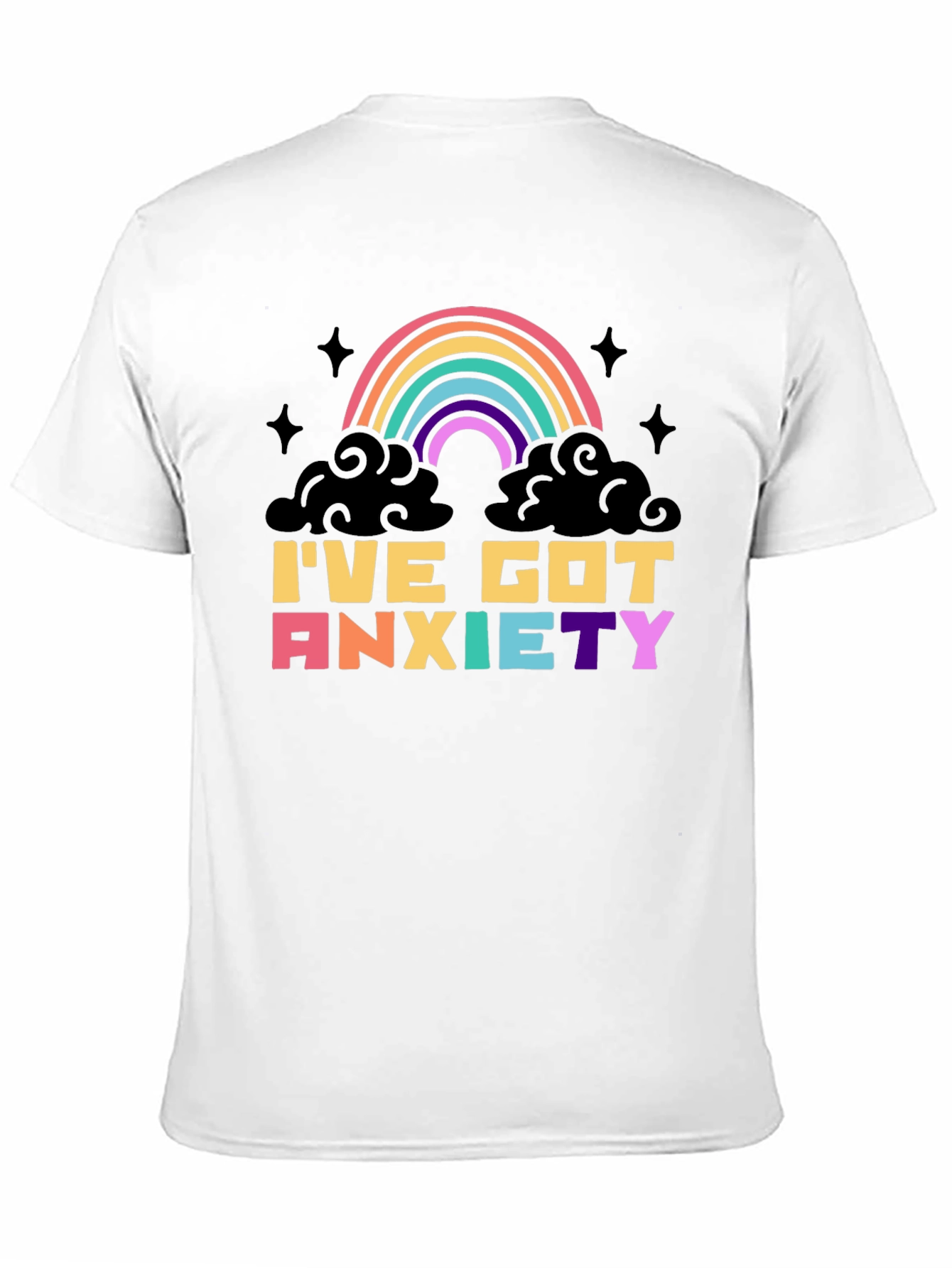 Anxiety Rainbow Graphic Tee