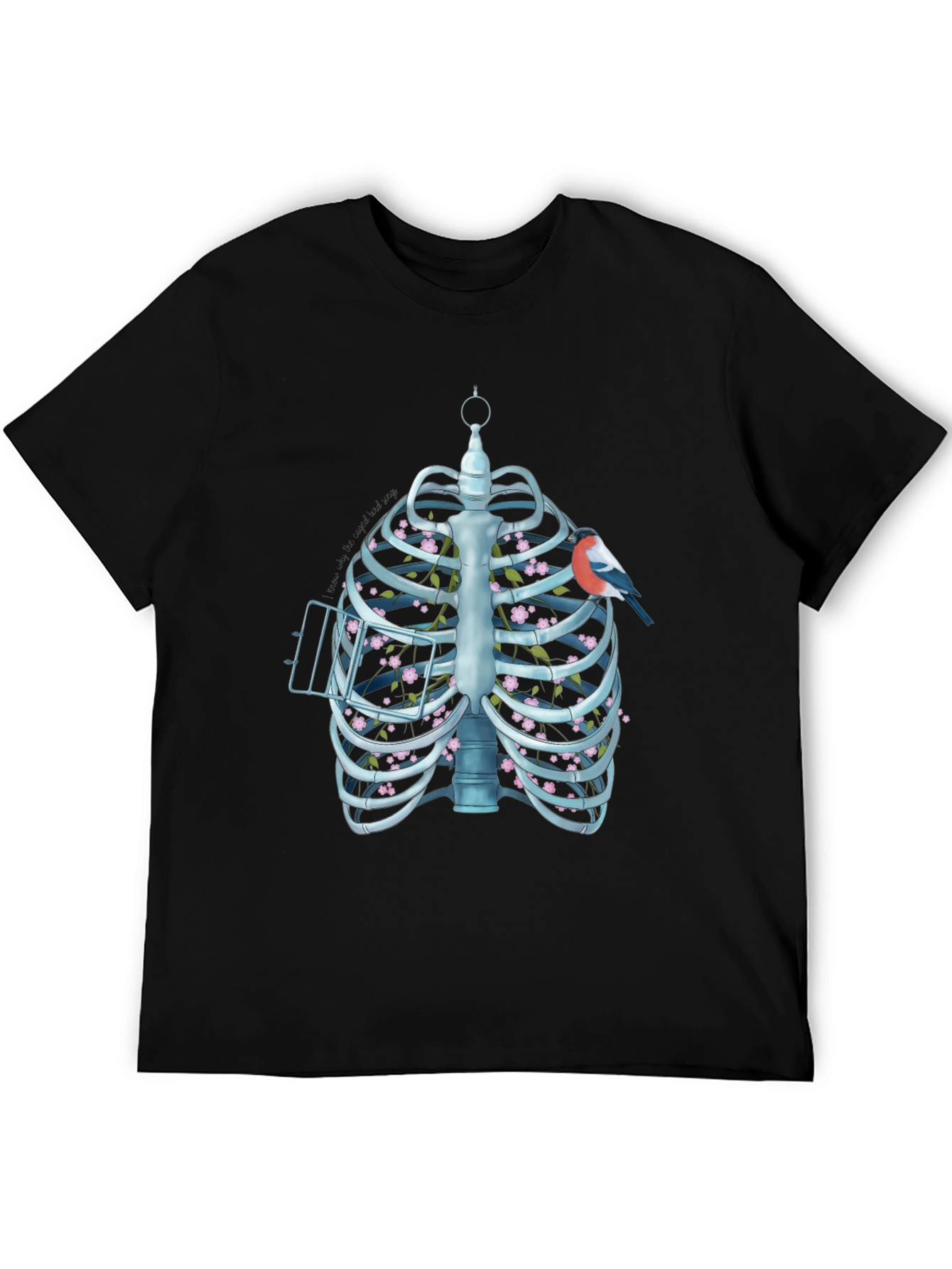 Floral Ribcage Graphic T-Shirt