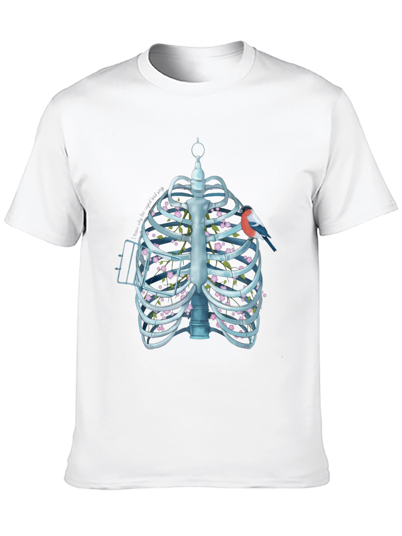 Floral Ribcage Graphic T-Shirt