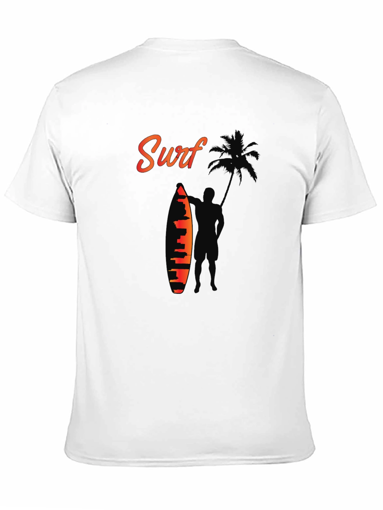 Surf Silhouette Graphic Tee - Beach Vibes