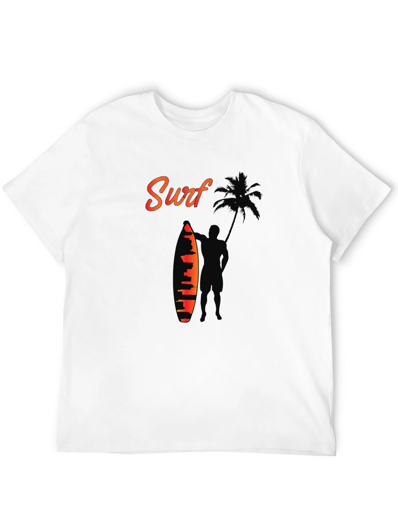 Surf Silhouette Graphic Tee - Beach Vibes