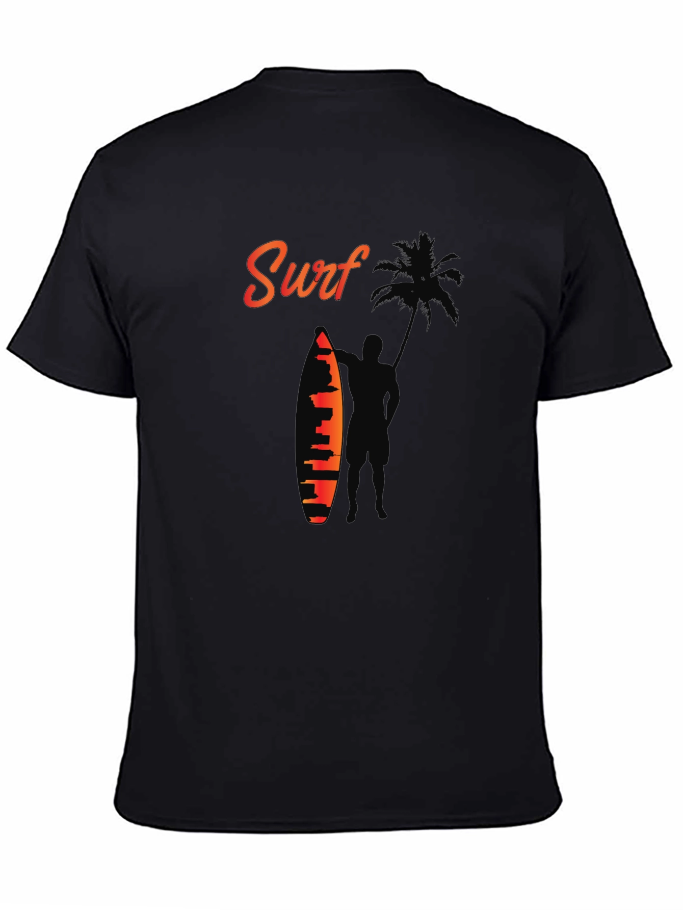 Surf Silhouette Graphic Tee - Beach Vibes