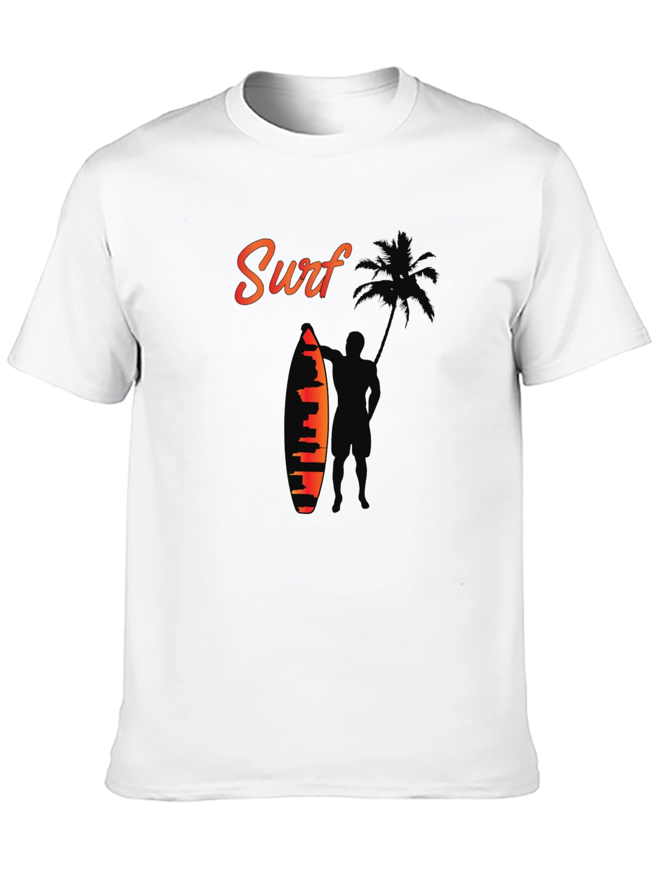 Surf Silhouette Graphic Tee - Beach Vibes