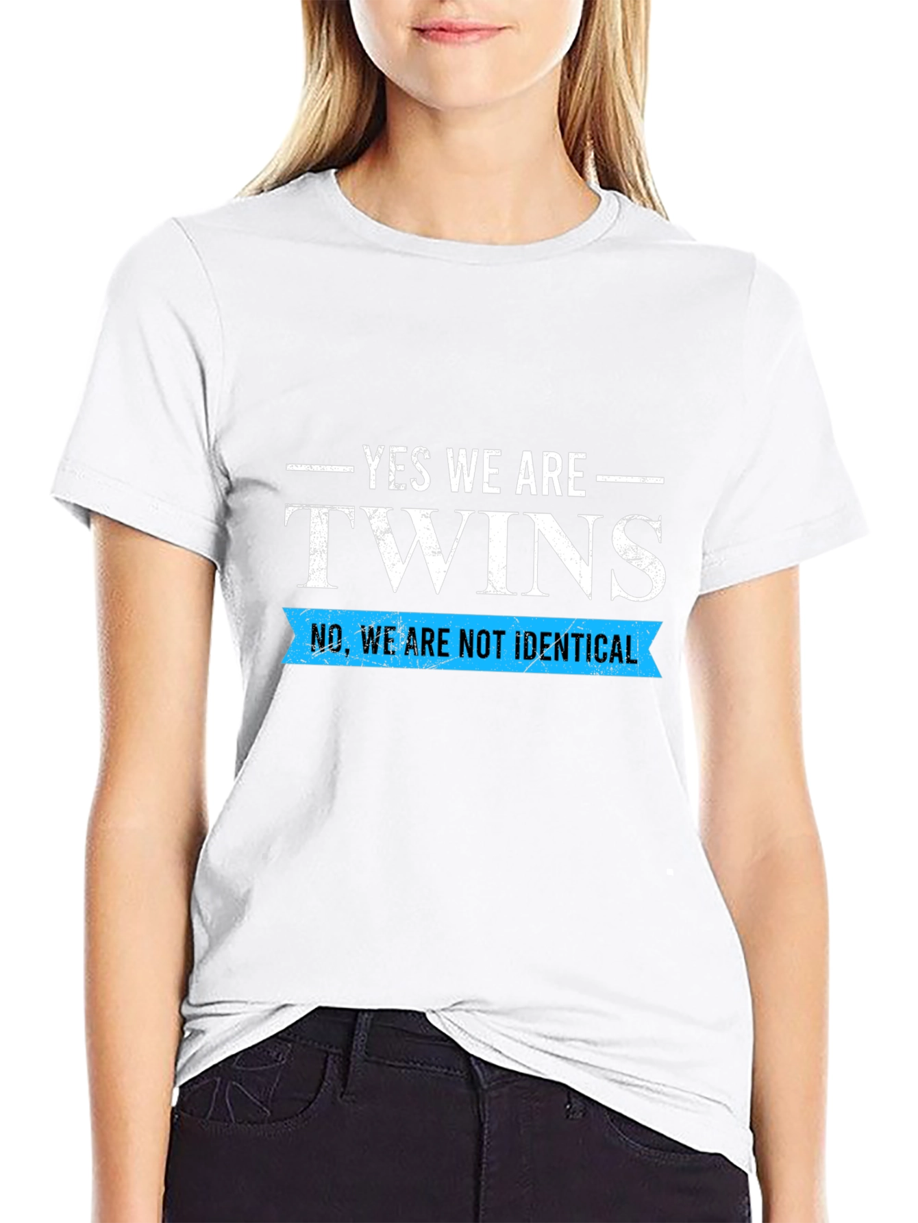 Yes We Are Twins T-Shirt - Novelty Tee