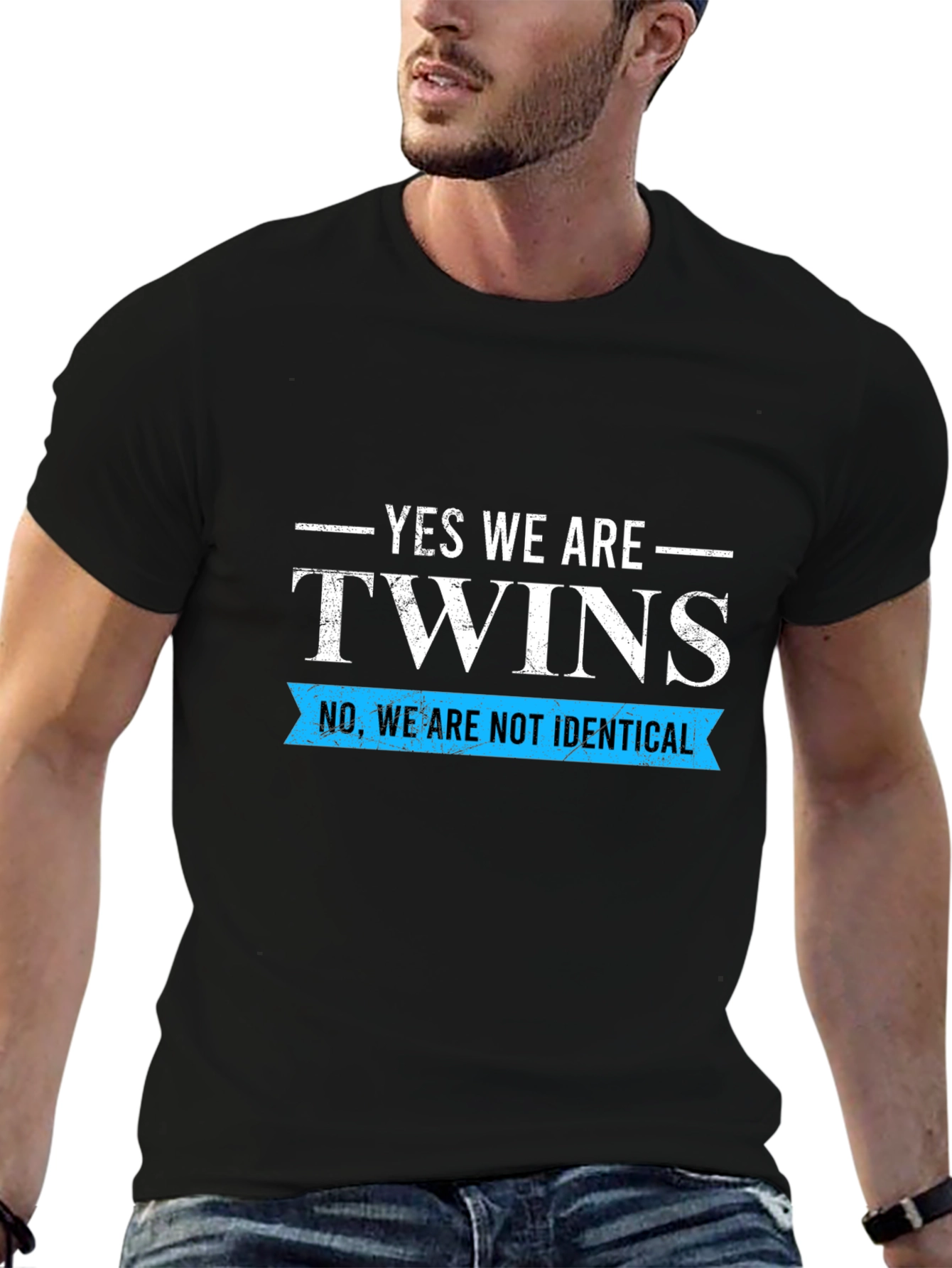 Yes We Are Twins T-Shirt - Novelty Tee