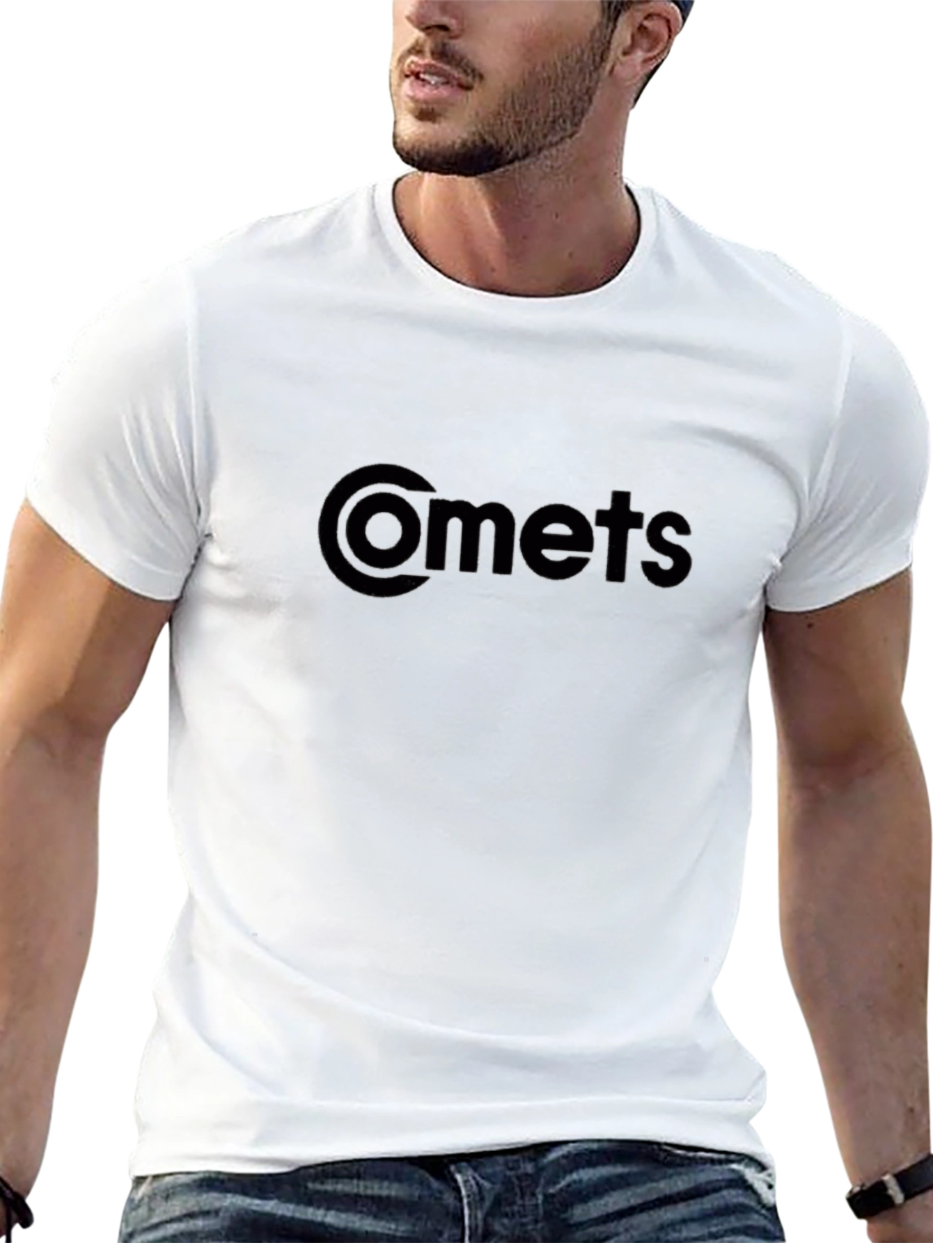 Mens Black Comets Graphic T-Shirt