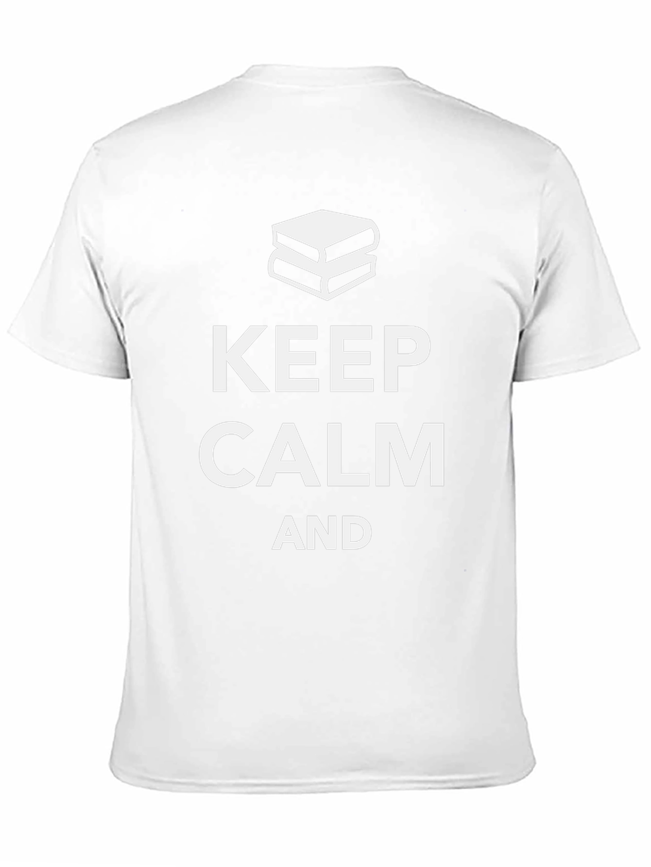 Keep Calm and Read Black Cotton Tee