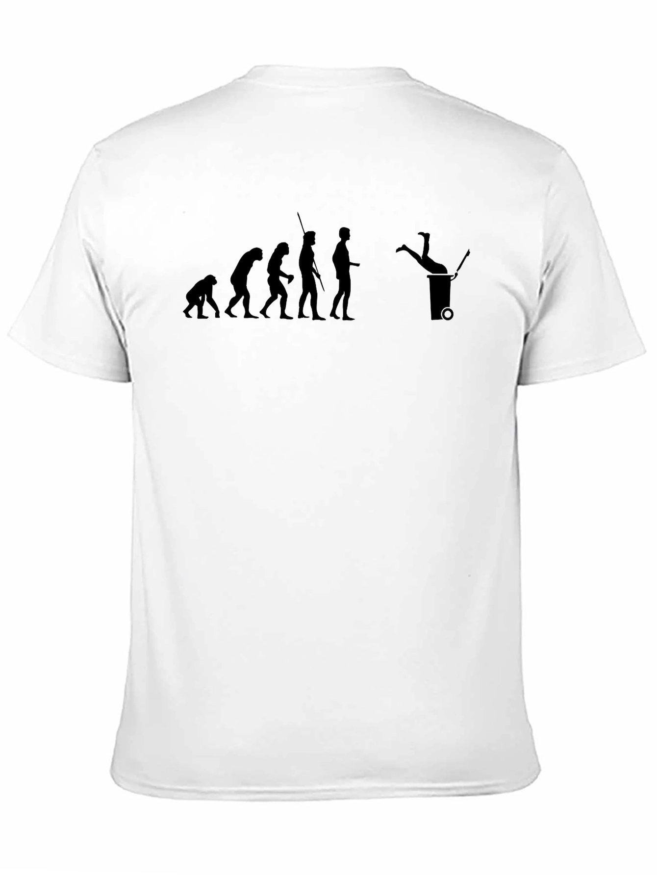 Evolution Humor Tee - Trash Can Dive