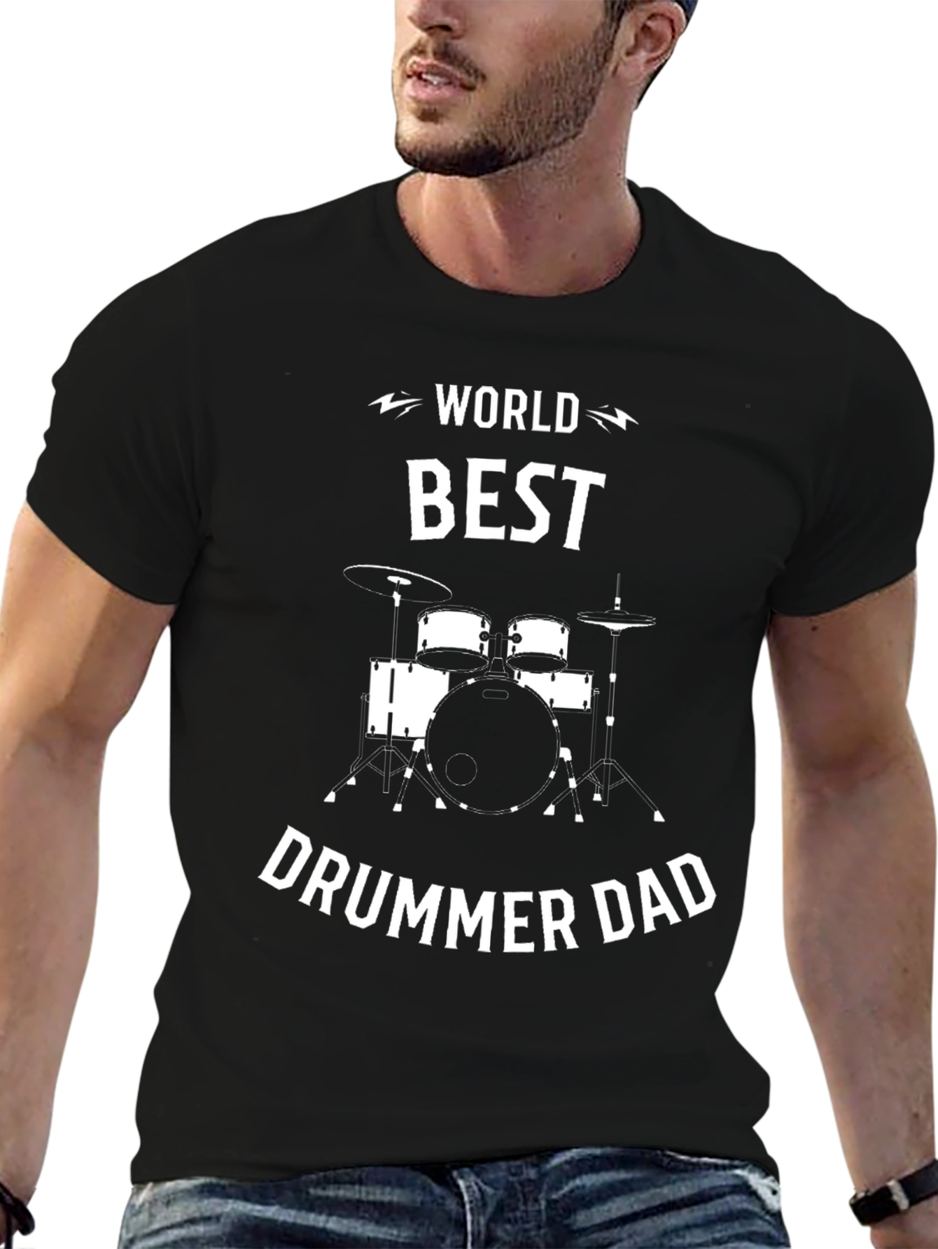 Worlds Best Drummer Dad T-Shirt
