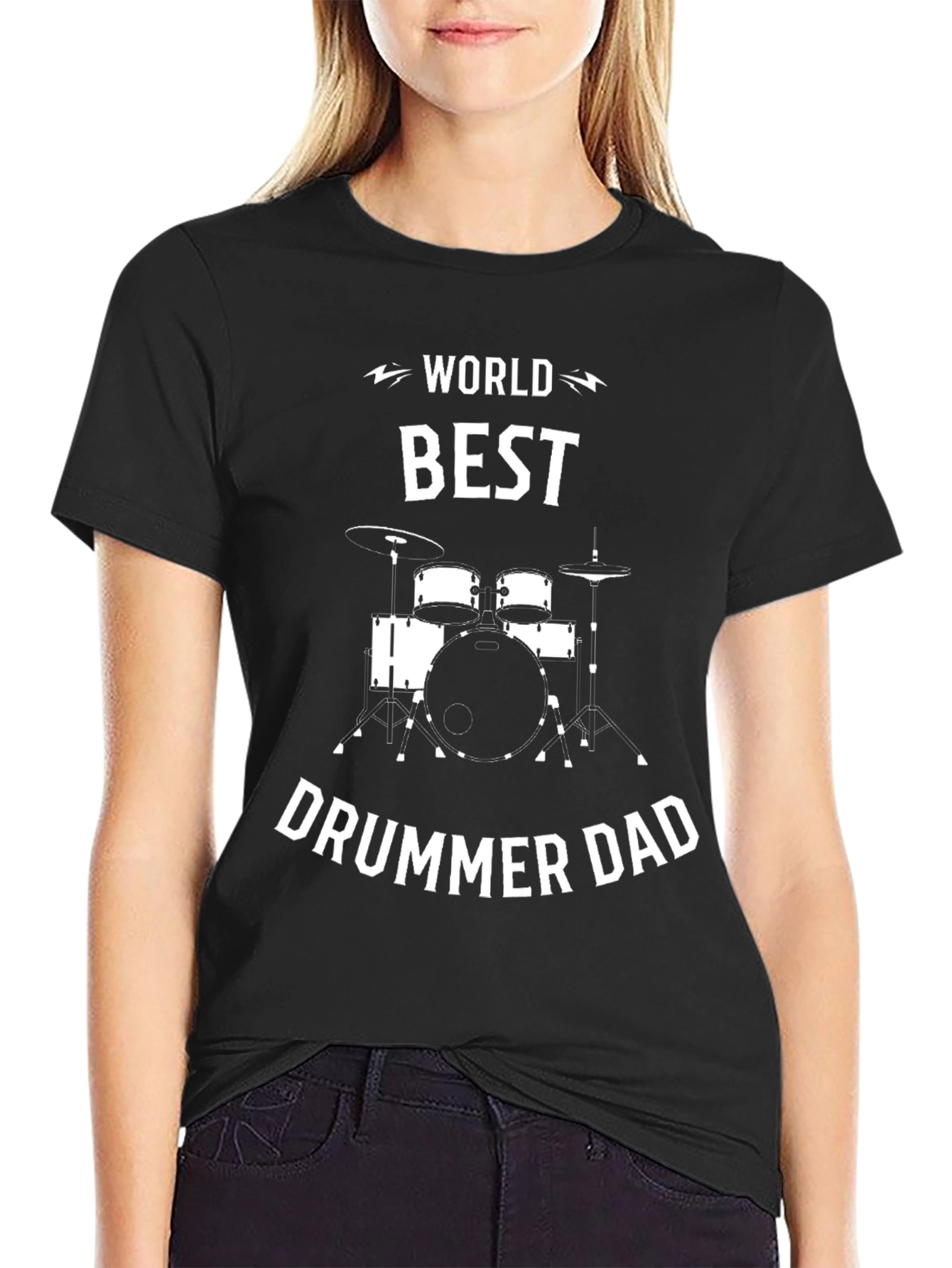 Worlds Best Drummer Dad T-Shirt