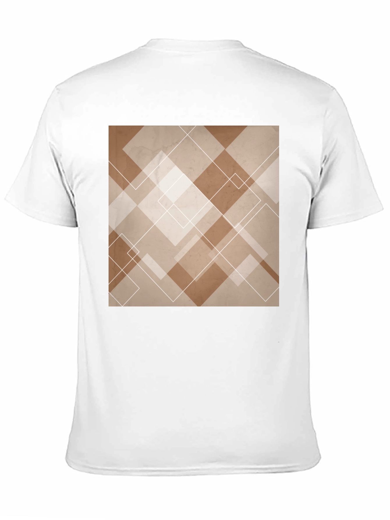 Abstract Geometric Pattern Black T-Shirt