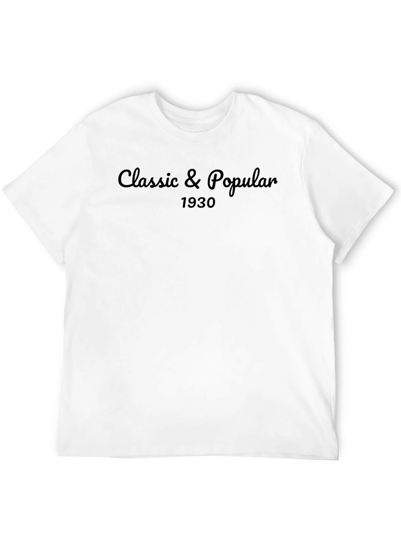 Classic & Popular 1930 Black T-Shirt