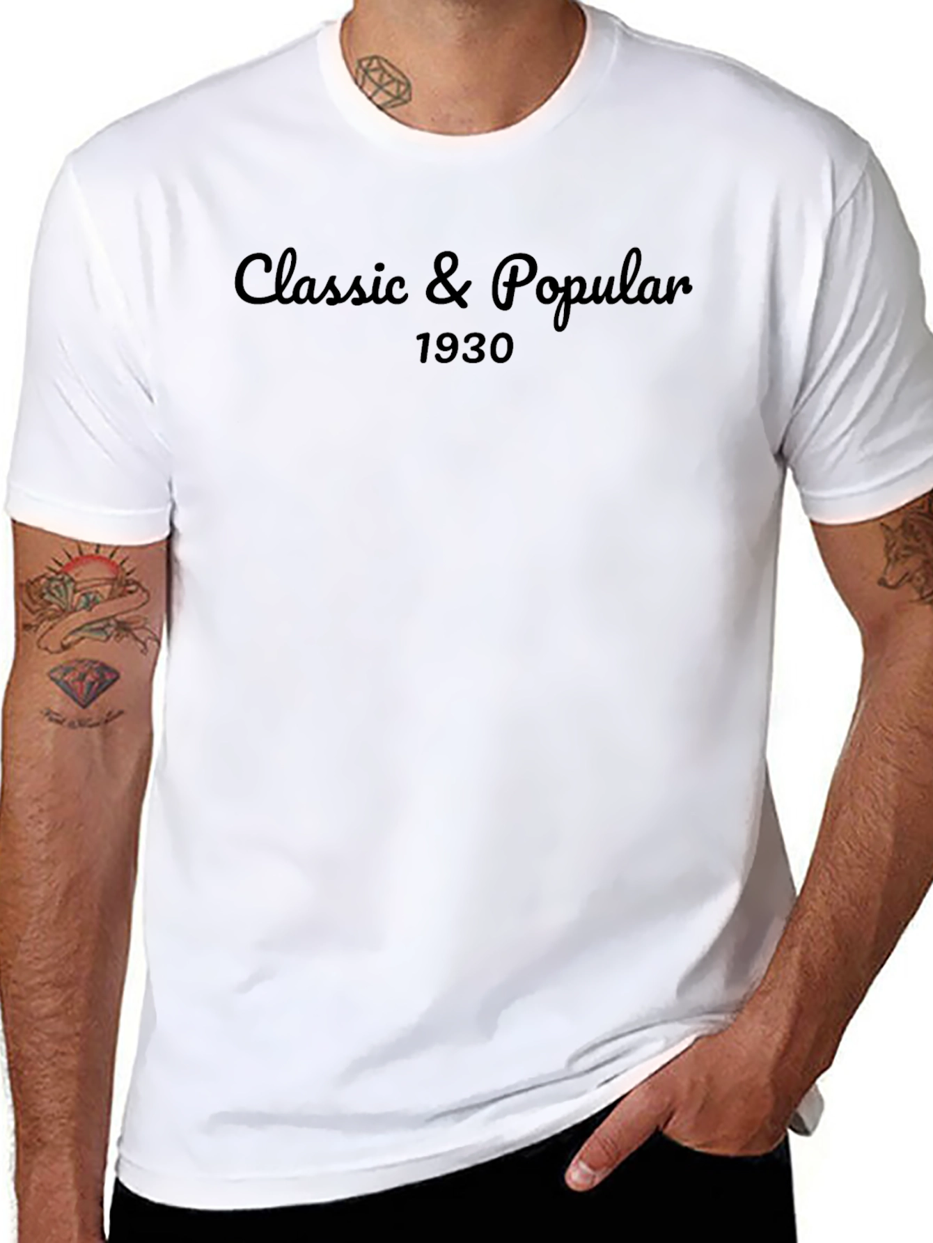 Classic & Popular 1930 Black T-Shirt
