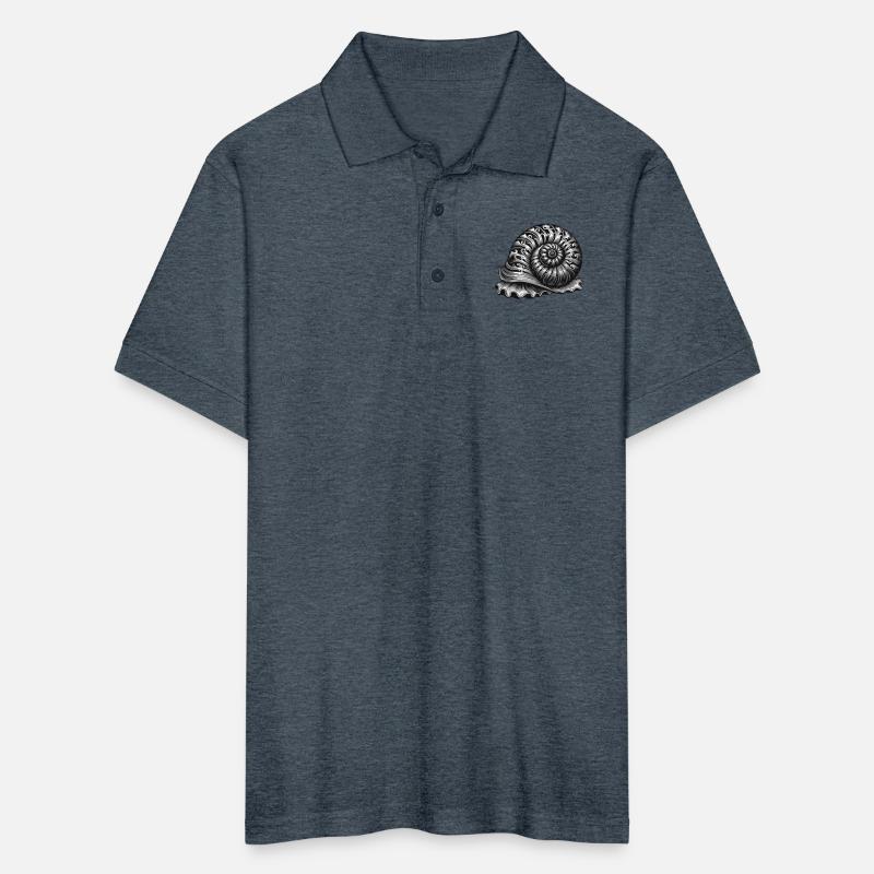 artistic ornamental snail in black and white