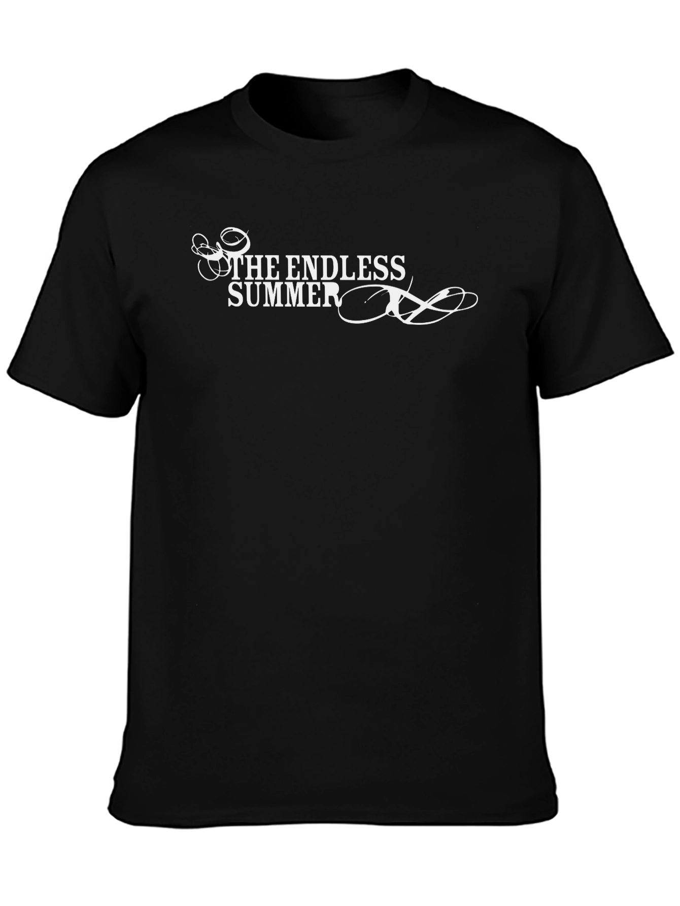 The Endless Summer Graphic Tee - Black Cotton T-Shirt