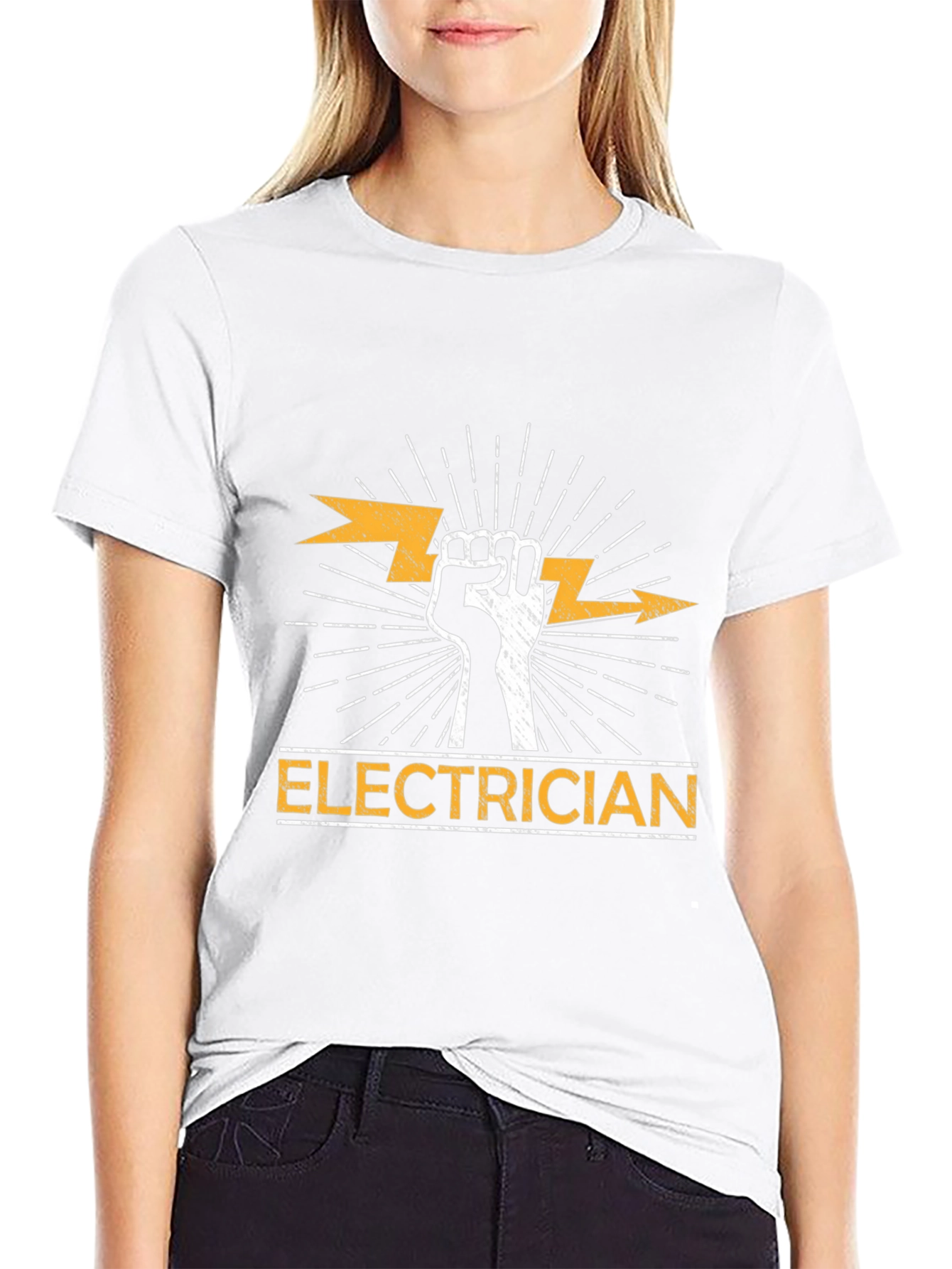 Electrician T-Shirt: Power Fist Graphic Tee