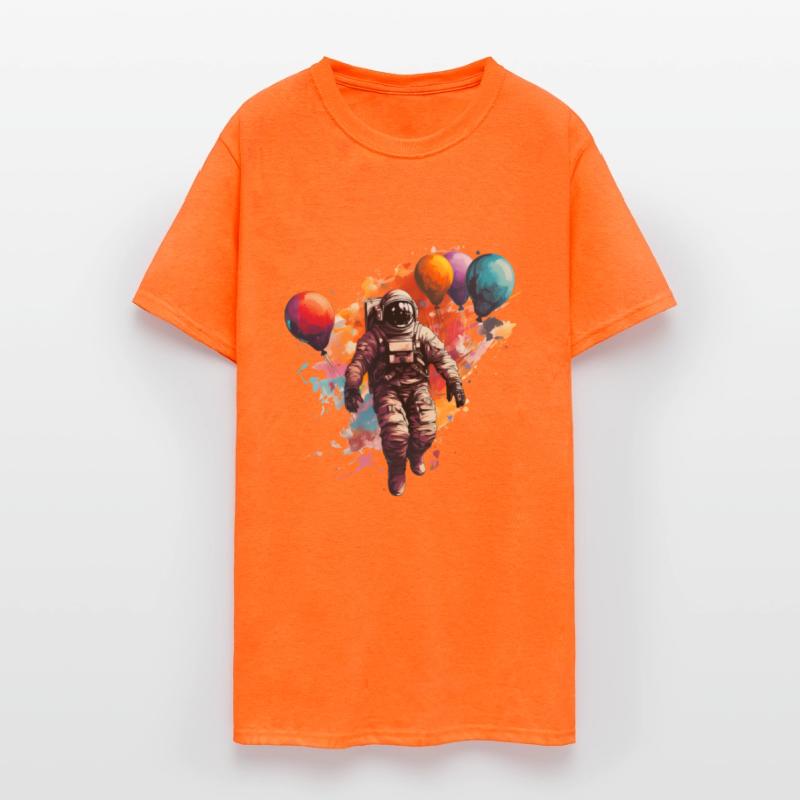 Astronaut Flying with Balloons