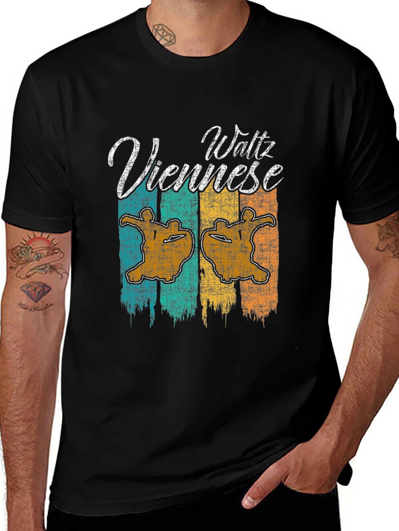 Viennese Waltz Retro Graphic T-Shirt