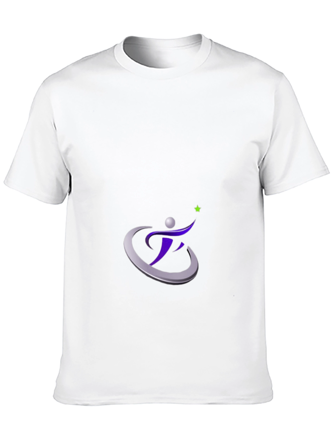 Stylish Black T-Shirt with Motivational Star Design