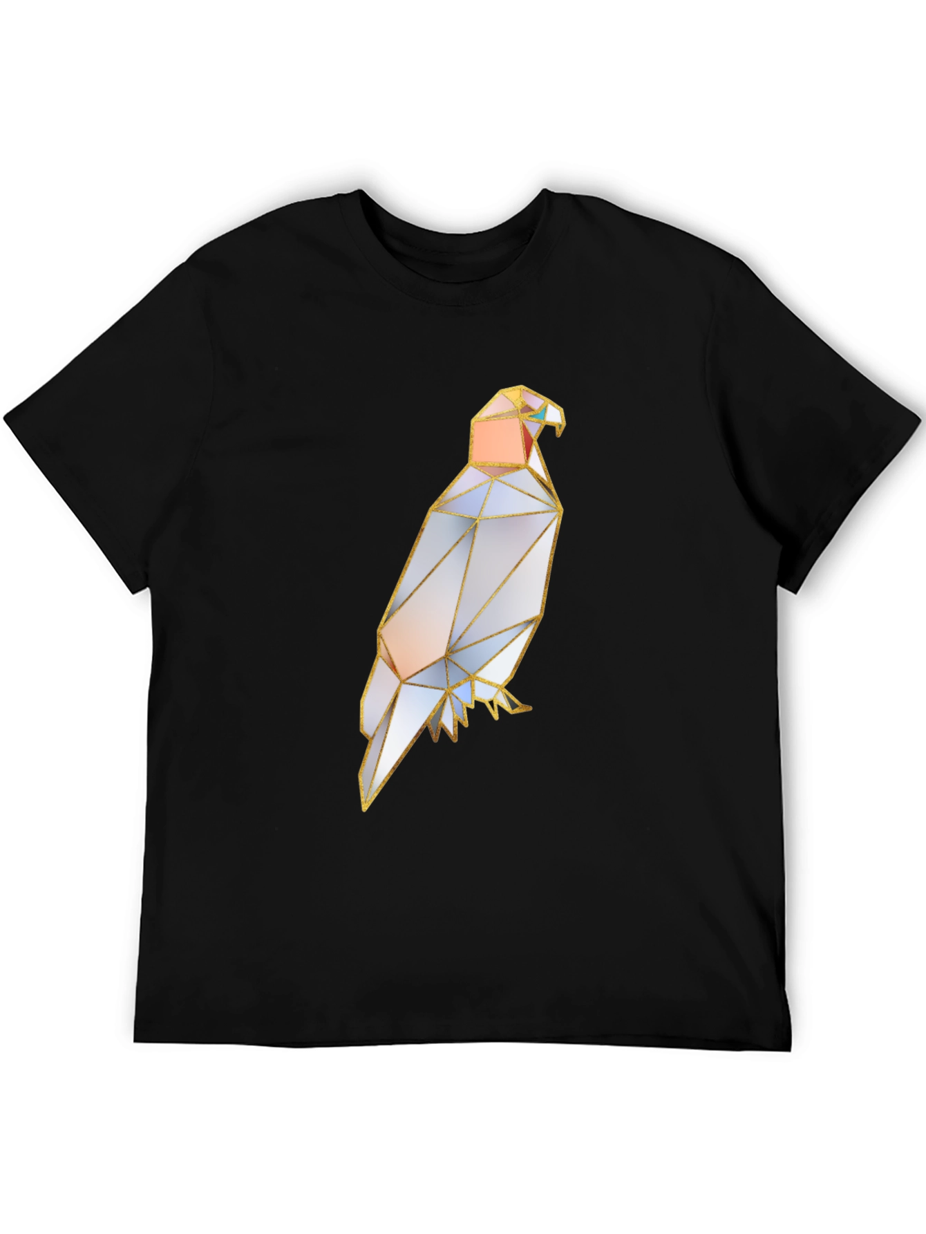 Geometric Eagle Graphic Tee - Stylish Mens T-Shirt