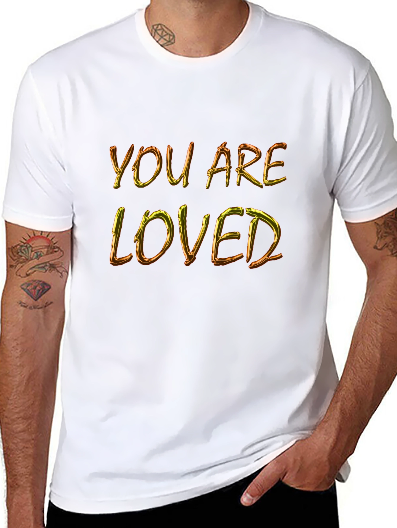 You Are Loved Graphic T-Shirt - Black