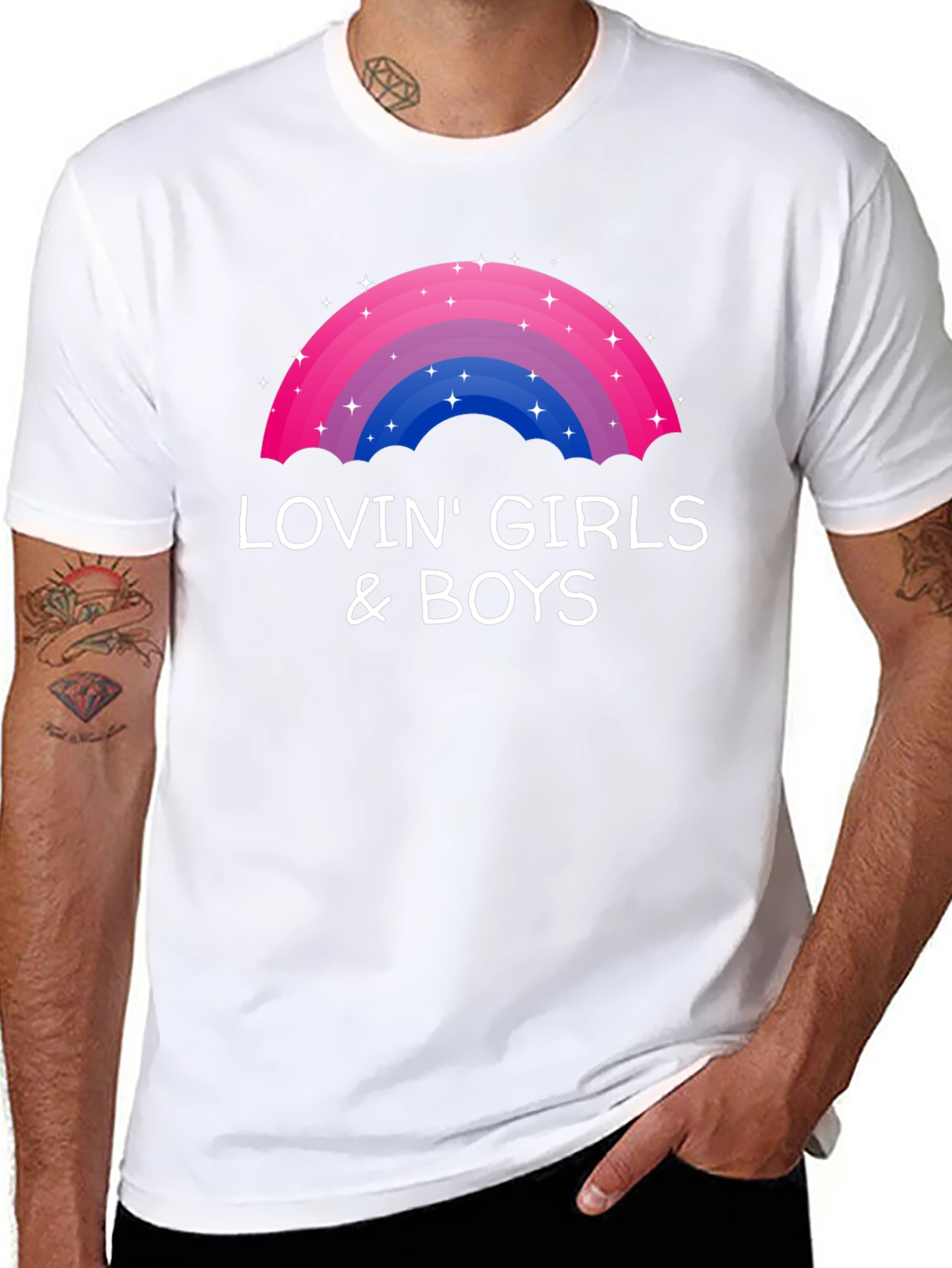 Lovin Girls & Boys Bisexual Pride T-Shirt
