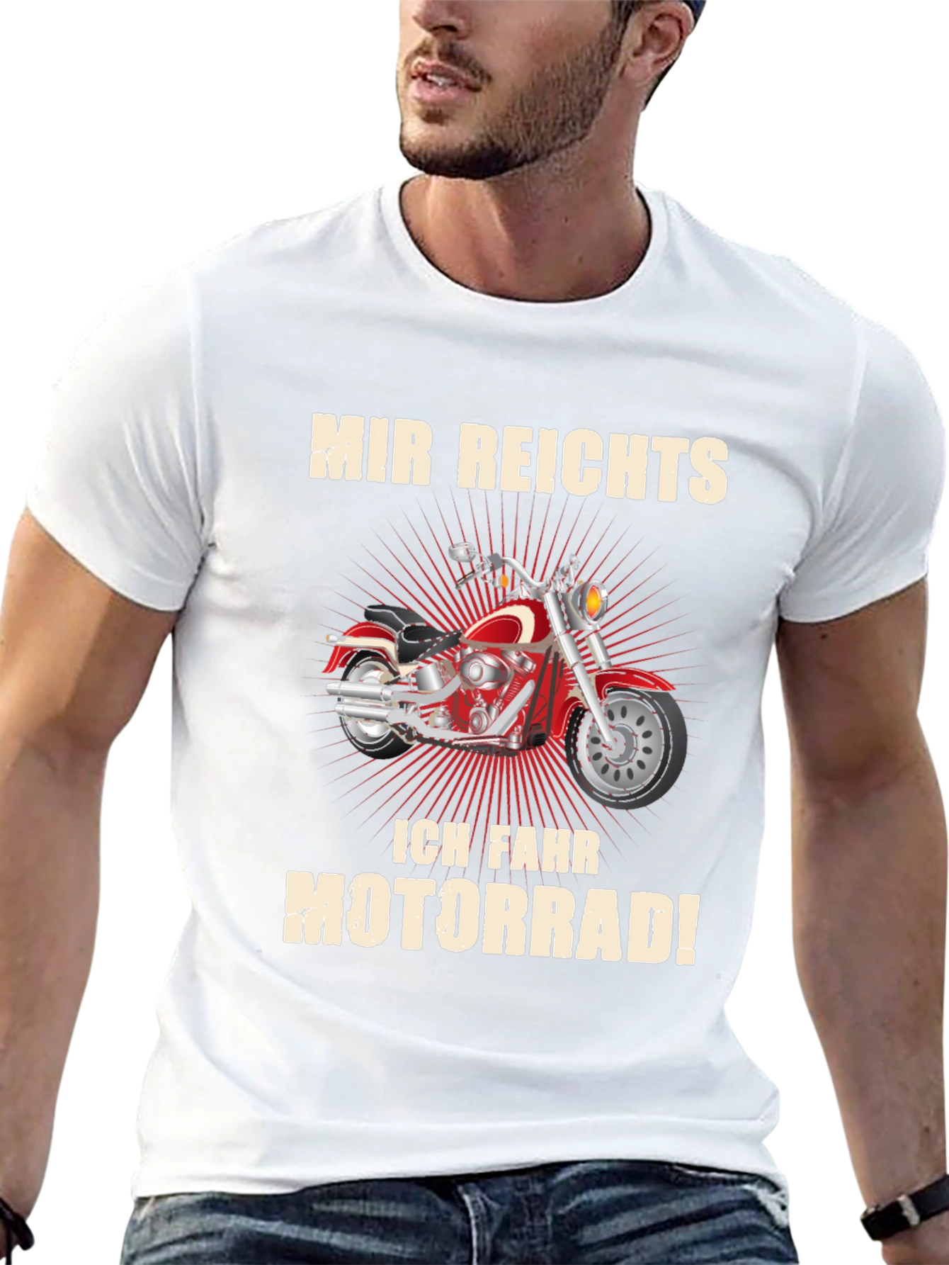 Mir Reichts Ich Fahr Motorrad Black T-Shirt