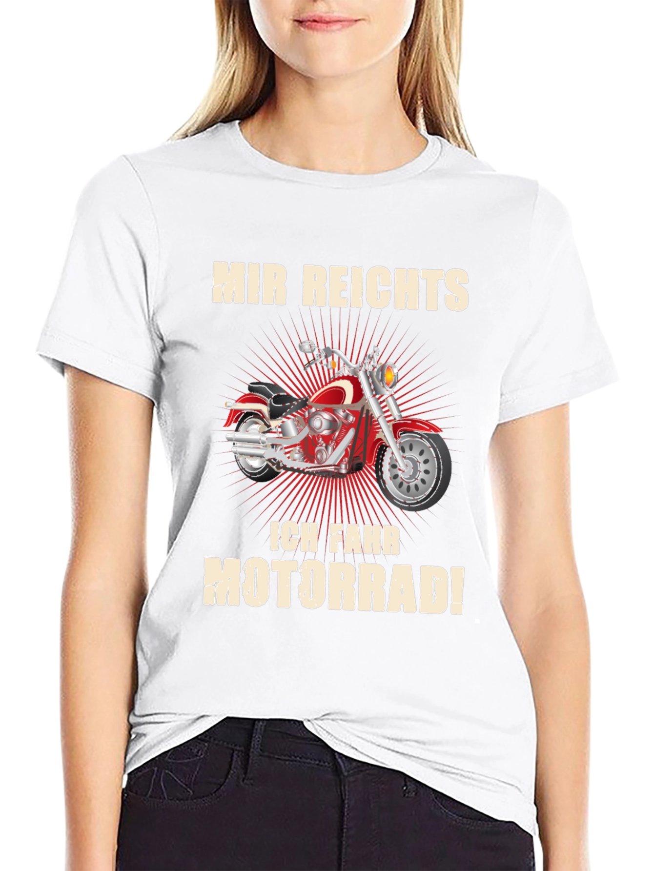 Mir Reichts Ich Fahr Motorrad Black T-Shirt