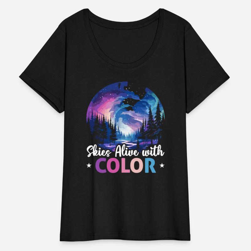 Aurora Borealis Dark Sky Nature Light Display