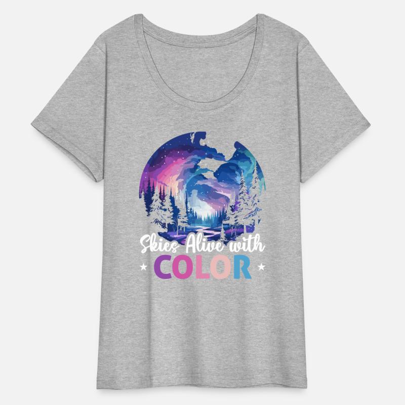 Aurora Borealis Dark Sky Nature Light Display