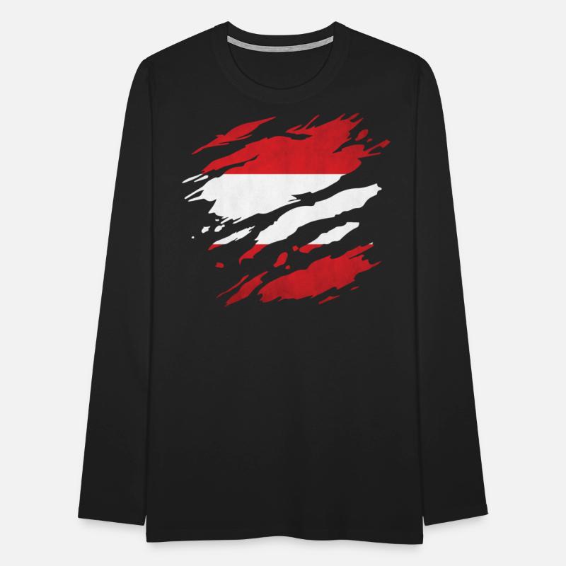 Austria - national flag, scratches, cracks