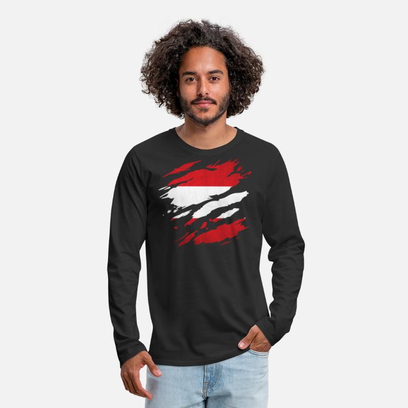 Austria - national flag, scratches, cracks