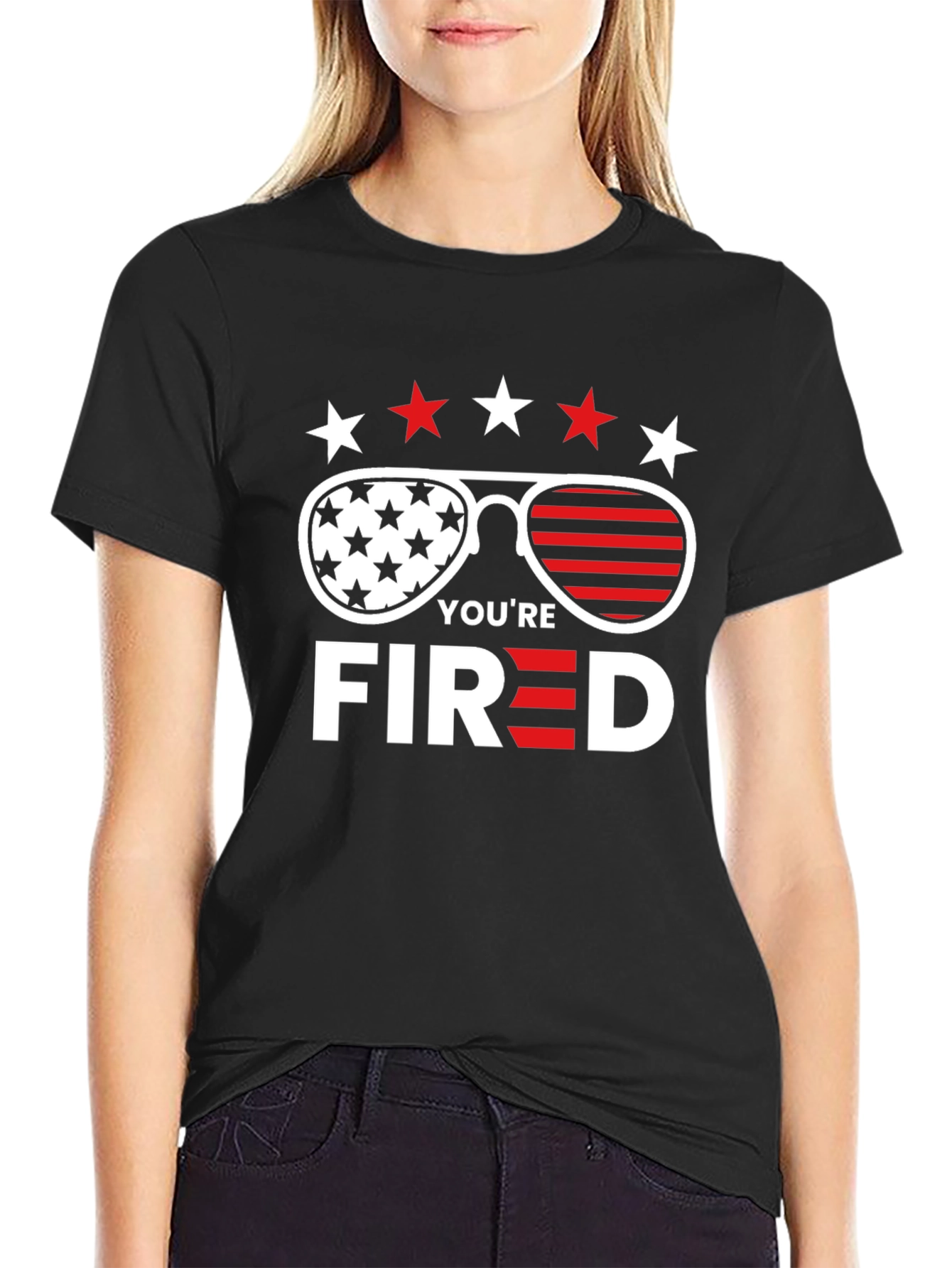 Youre Fired T-Shirt - Patriotic American Sunglasses Design