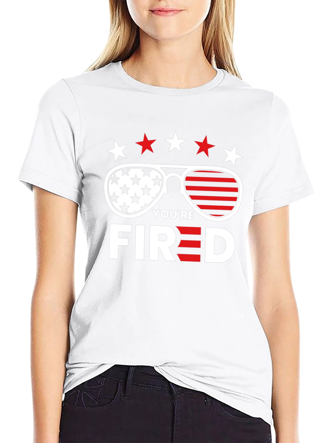 Youre Fired T-Shirt - Patriotic American Sunglasses Design