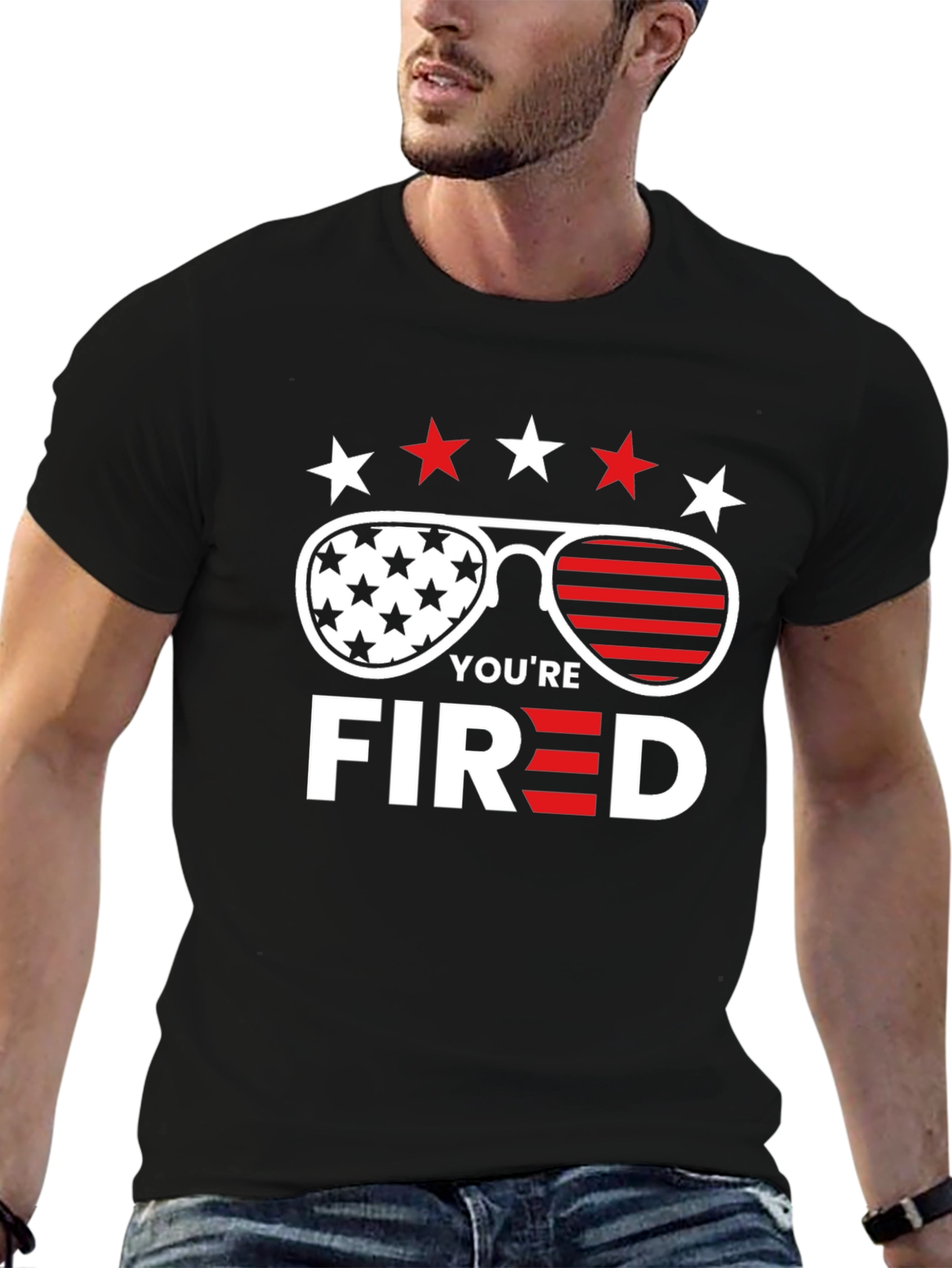 Youre Fired T-Shirt - Patriotic American Sunglasses Design