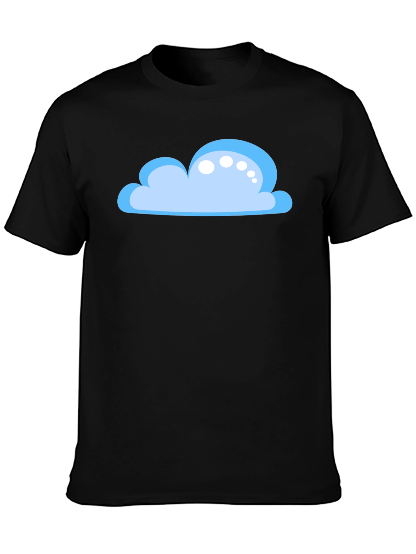 Cloud Graphic Black T-Shirt - Weather Lover Tee