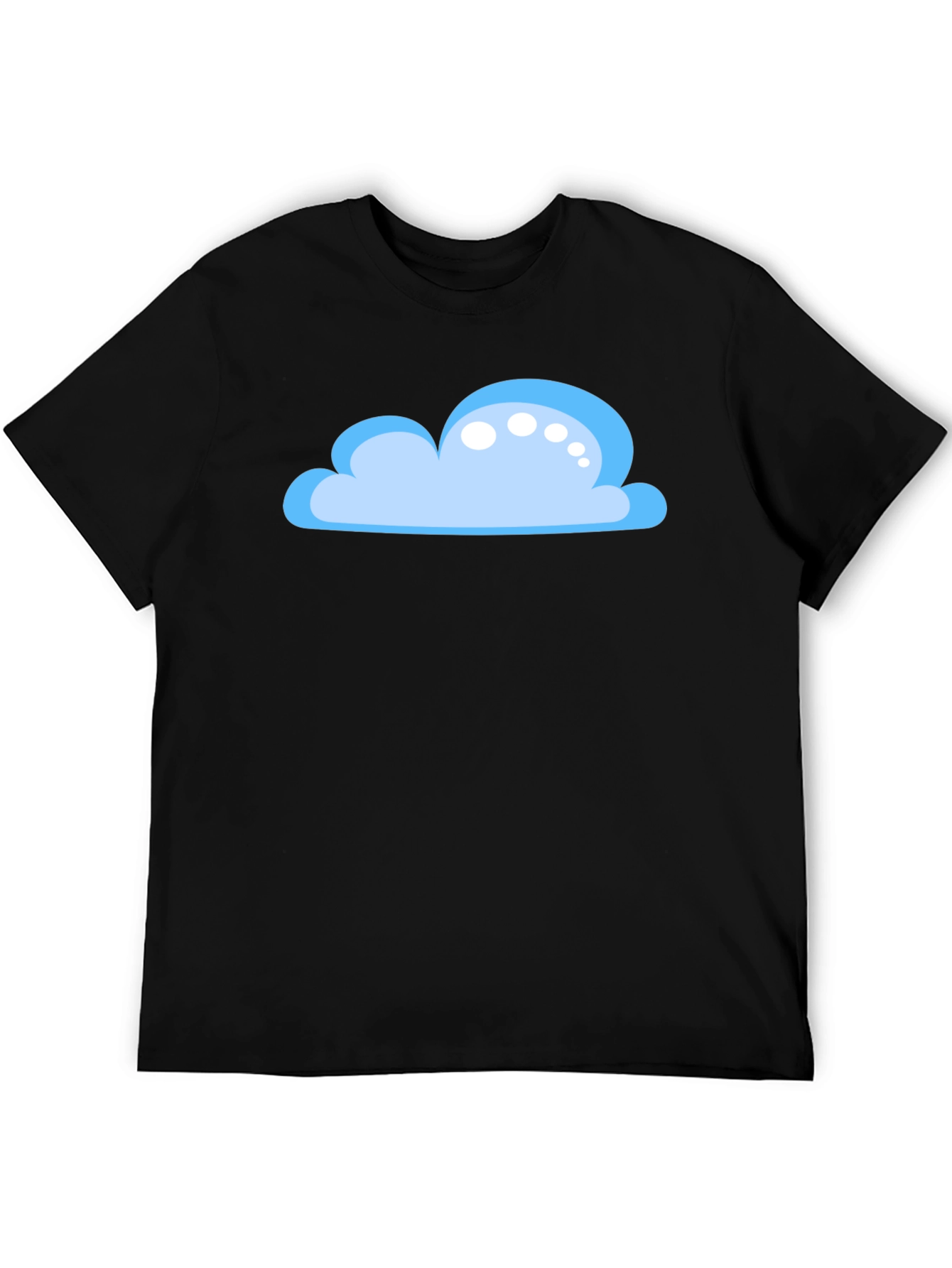 Cloud Graphic Black T-Shirt - Weather Lover Tee