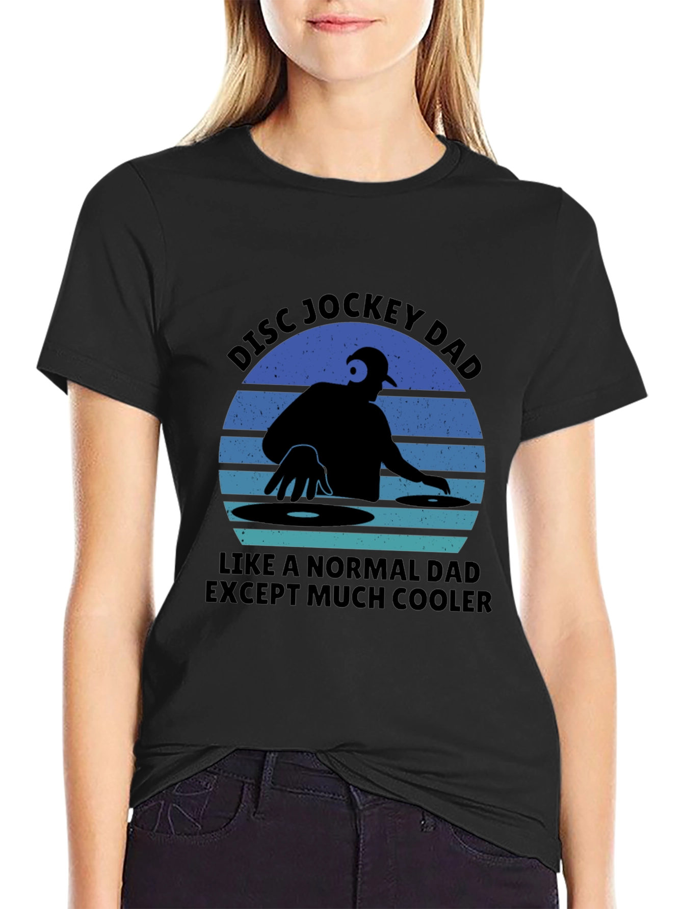 Disc Jockey Dad T-Shirt - Cool DJ Father Tee