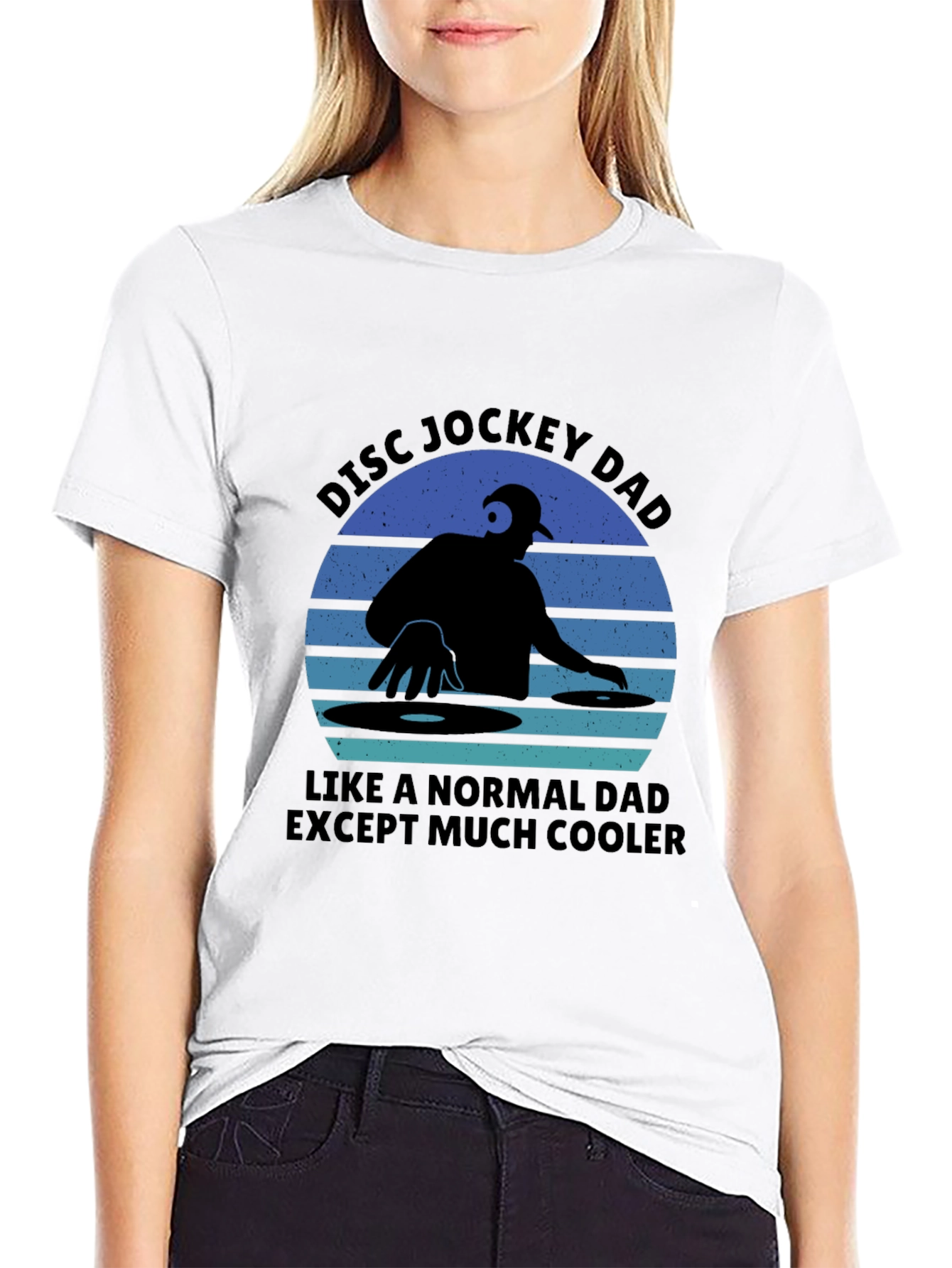 Disc Jockey Dad T-Shirt - Cool DJ Father Tee