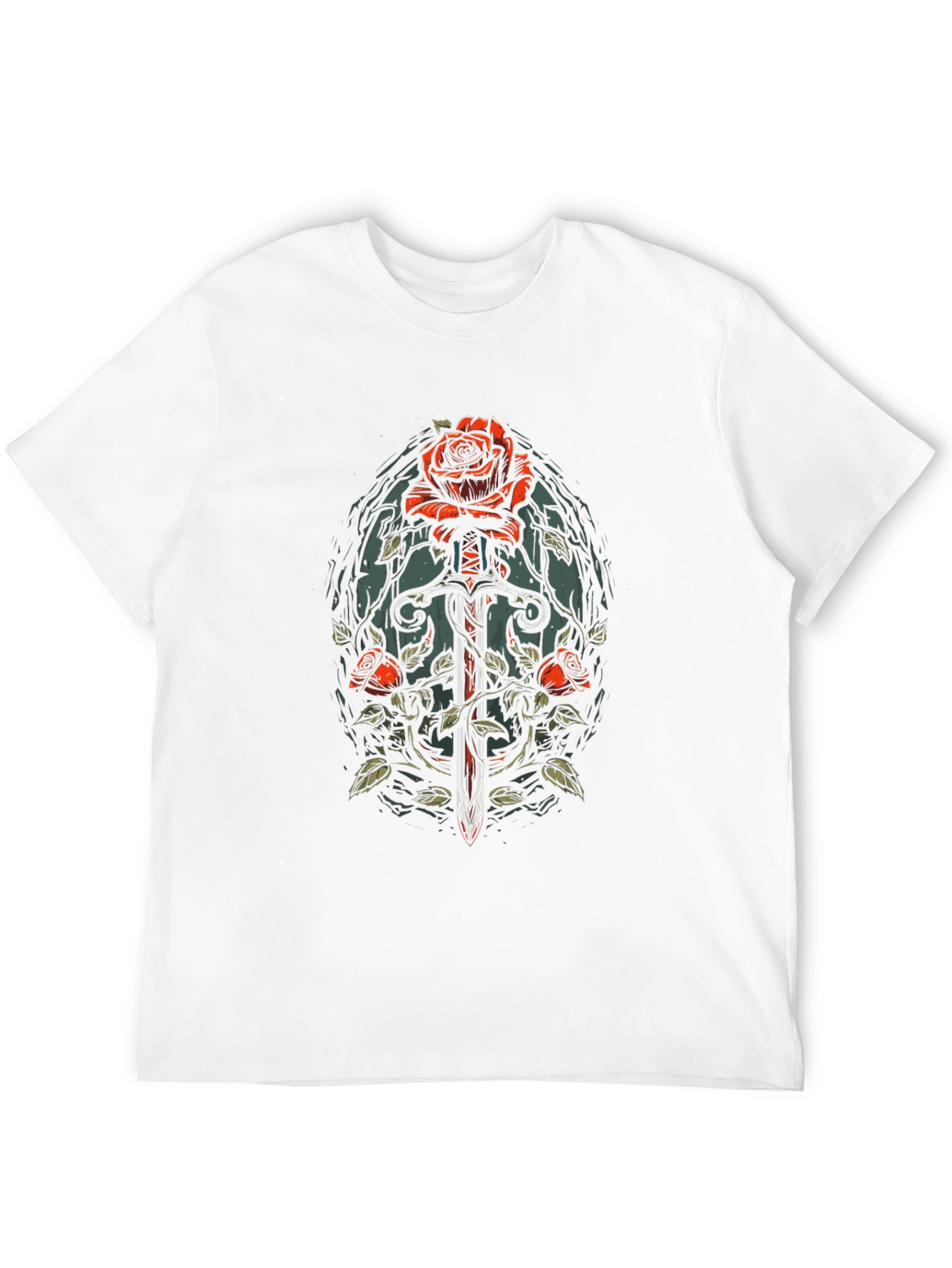 Rose & Sword Graphic T-Shirt