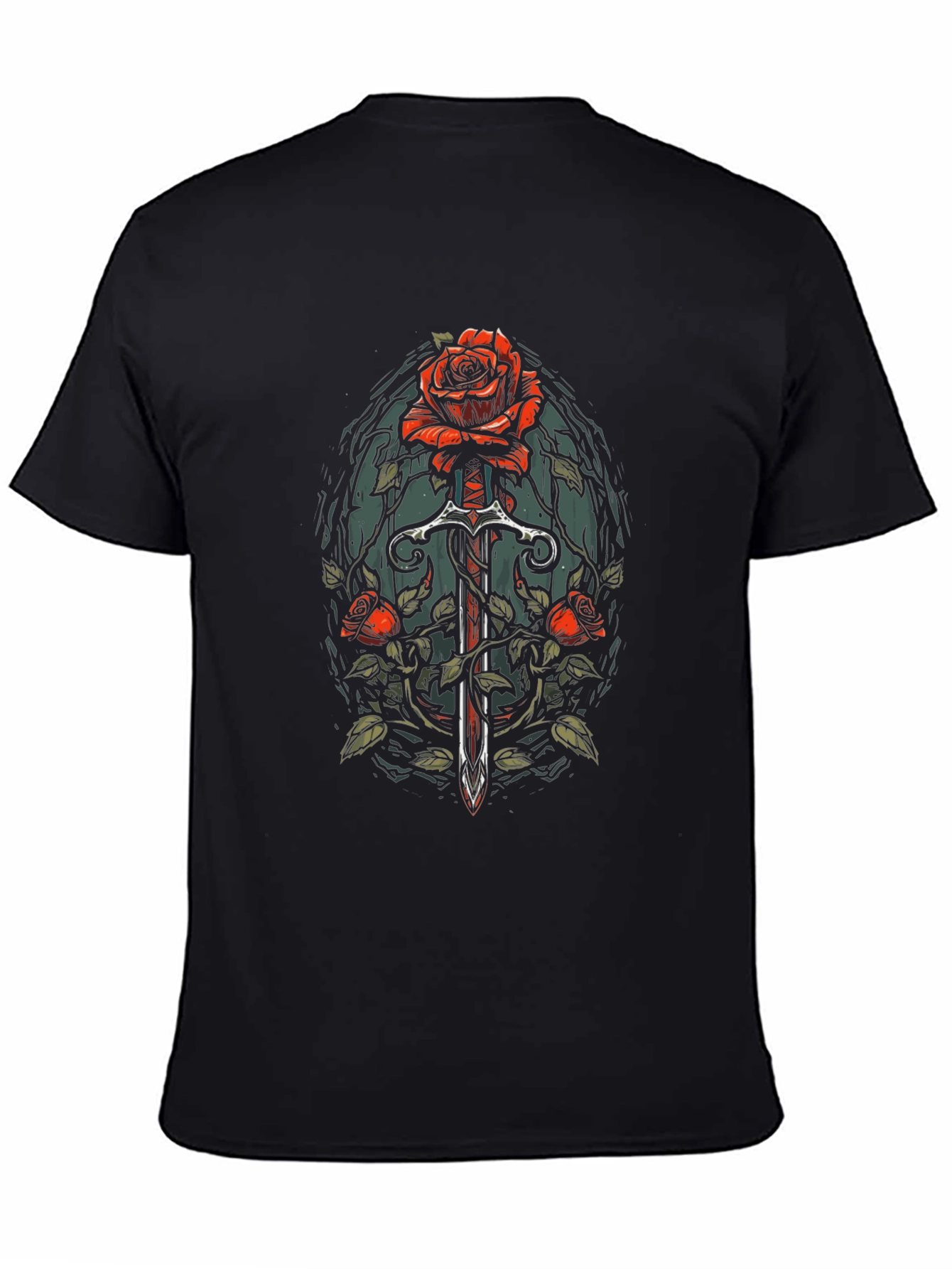 Rose & Sword Graphic T-Shirt