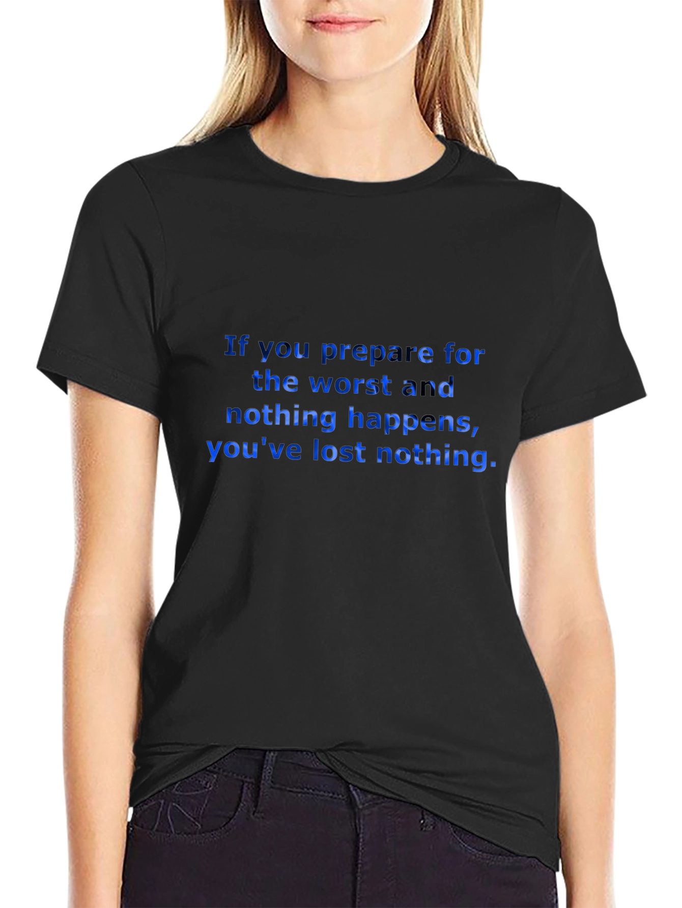 Motivational Quote Black T-Shirt