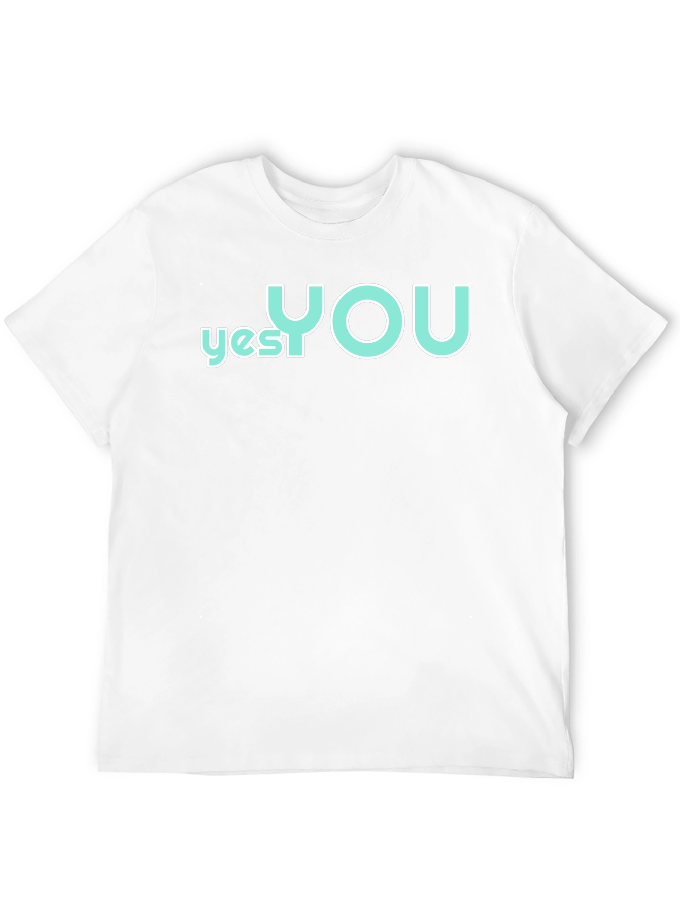Yes You T-Shirt - Crew Neck - Black