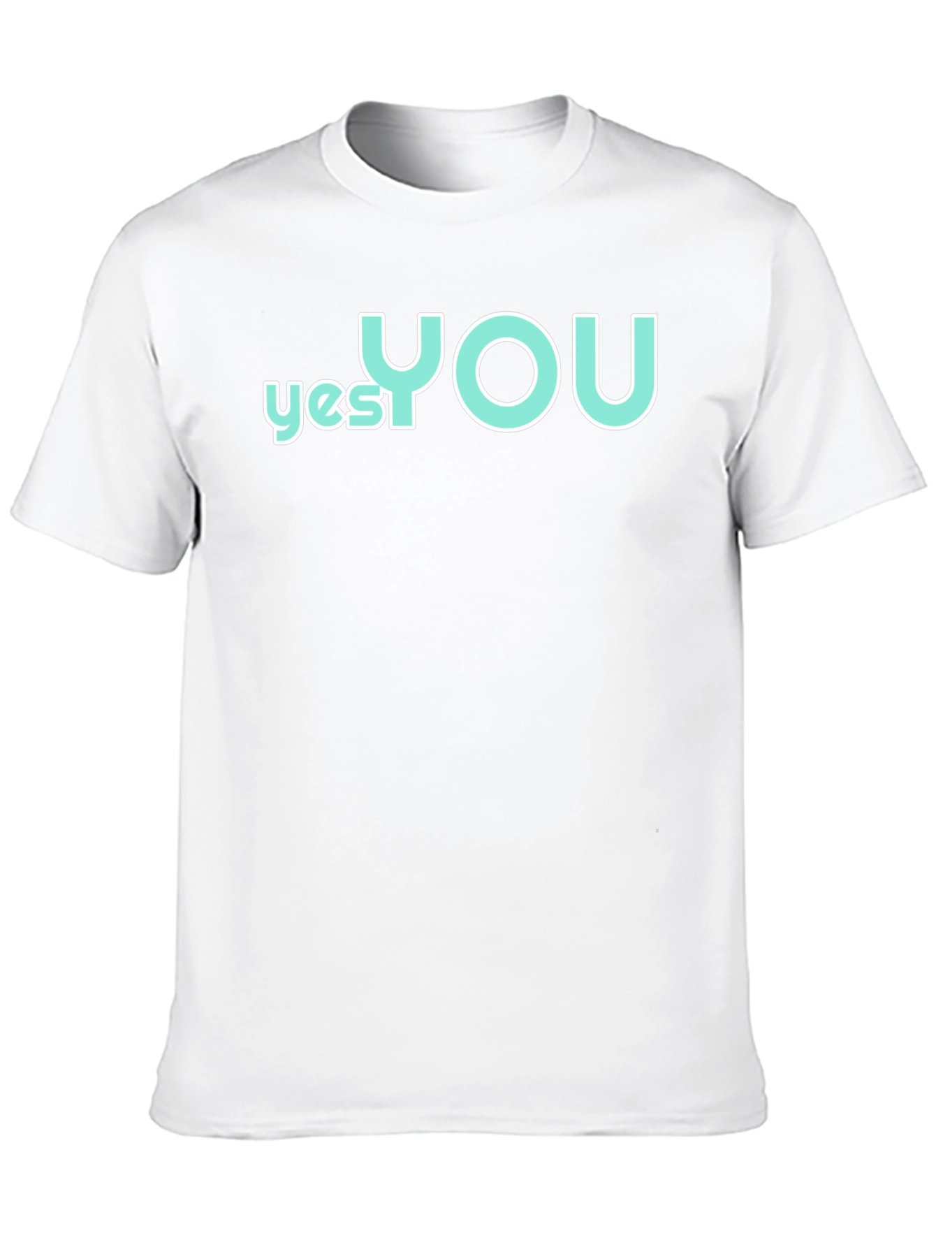 Yes You T-Shirt - Crew Neck - Black