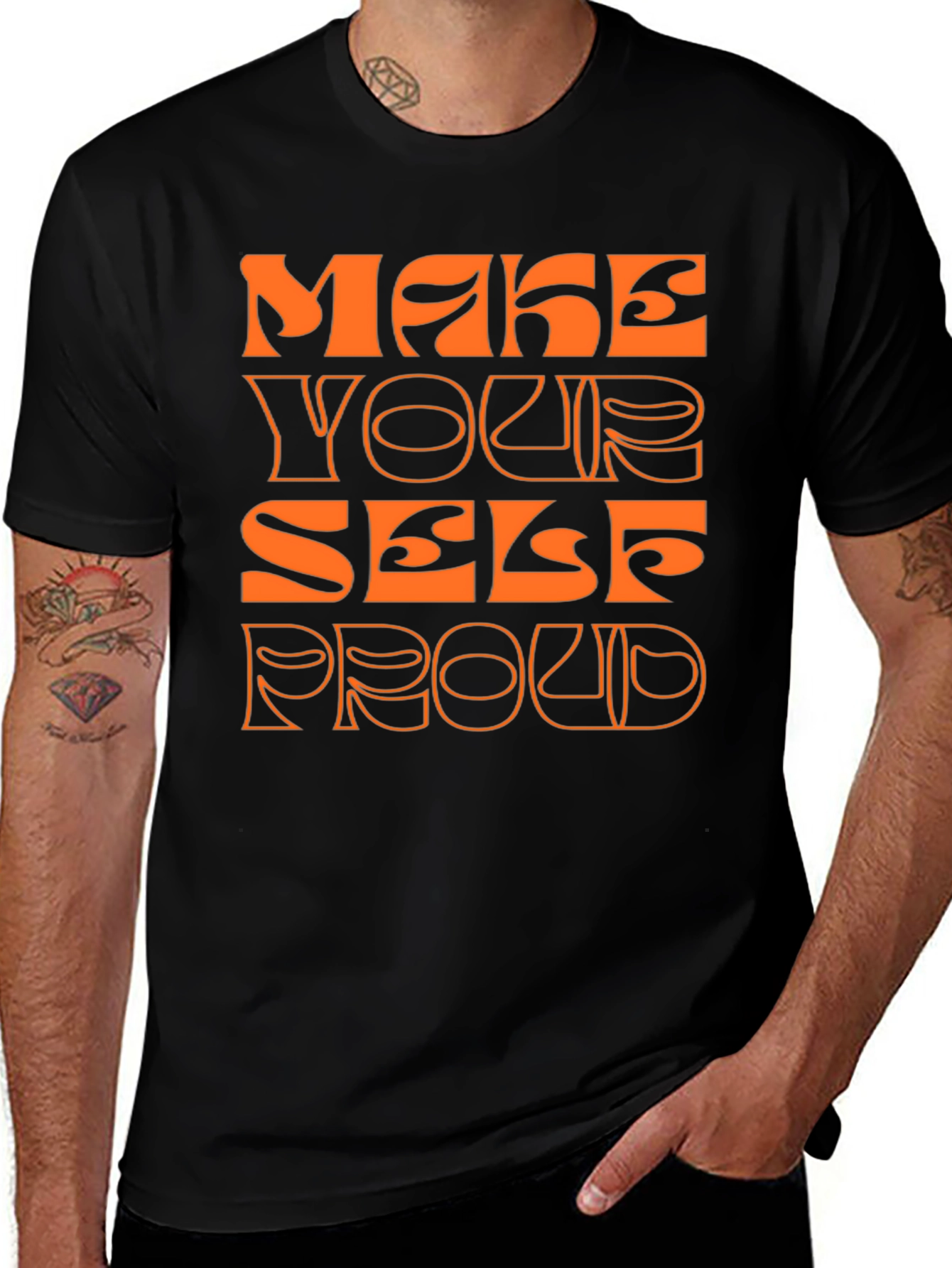 Make Yourself Proud Graphic Tee - Trendy Comfort