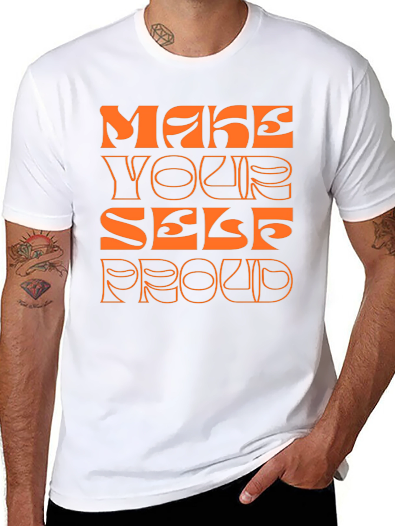 Make Yourself Proud Graphic Tee - Trendy Comfort