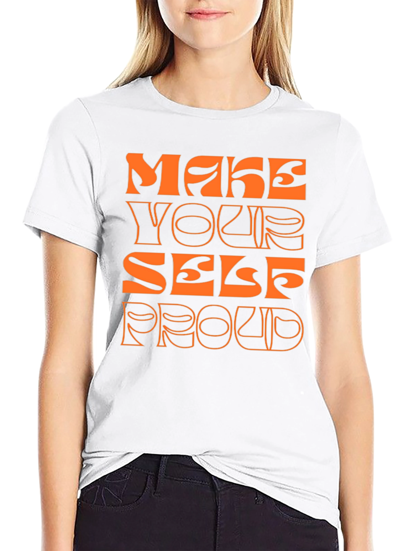 Make Yourself Proud Graphic Tee - Trendy Comfort
